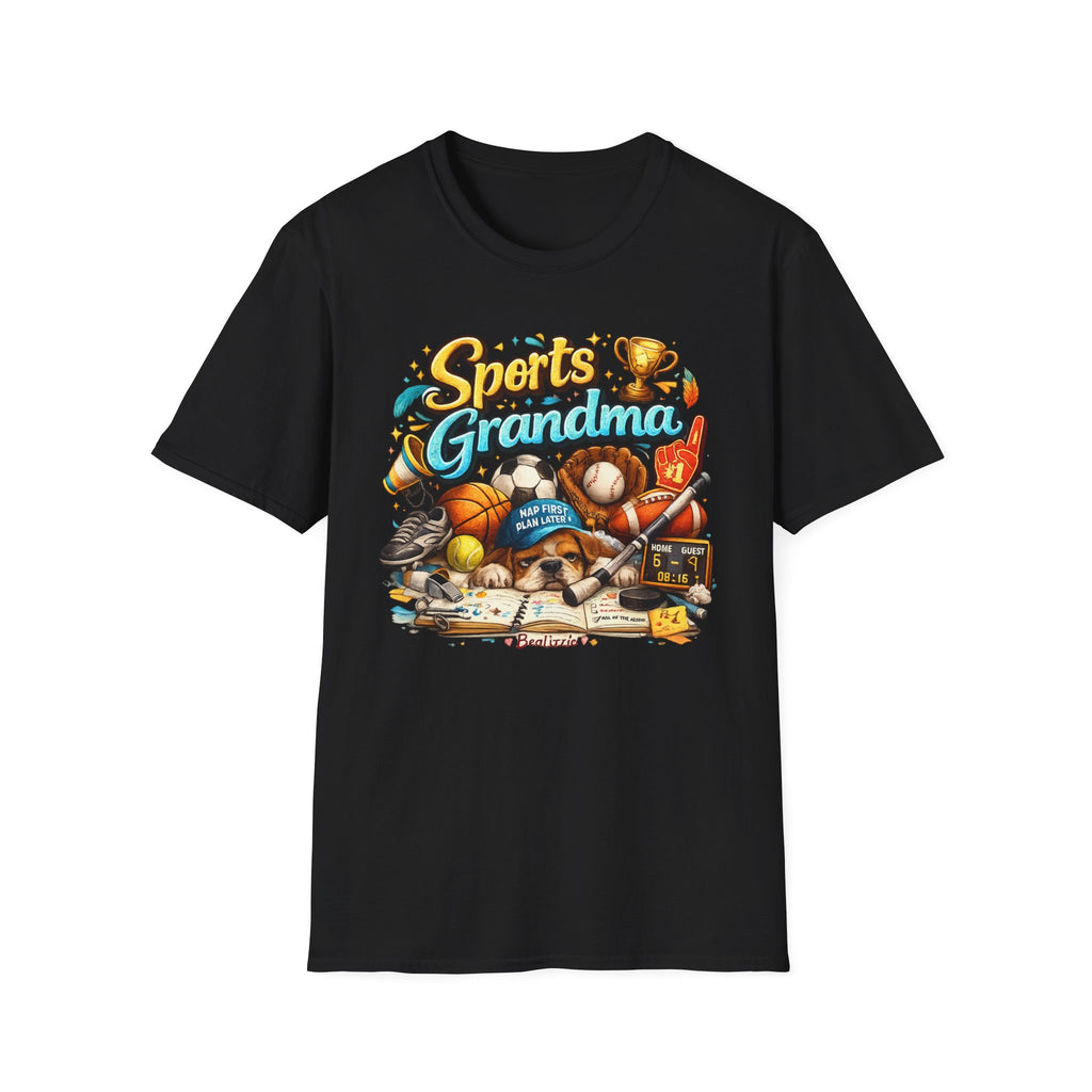Sports Grandma T-Shirt — Retro Trophy & Multi-Sport Graphic Tee for Active Grandmas