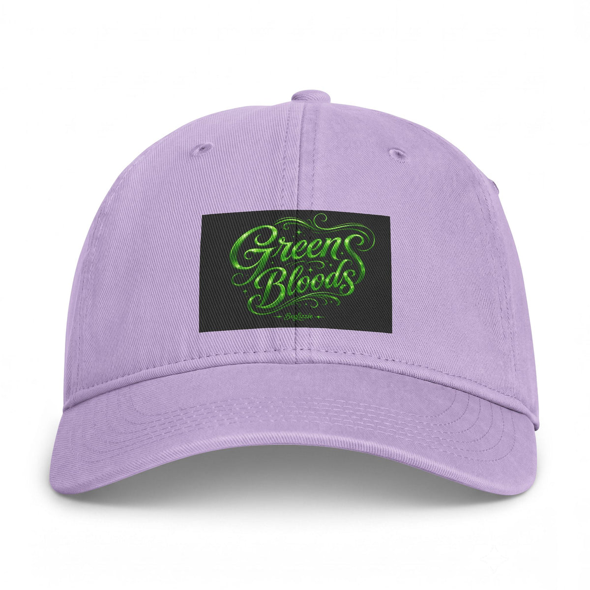 Green Bloods Script Cap — Washed Coastal Dad Hat