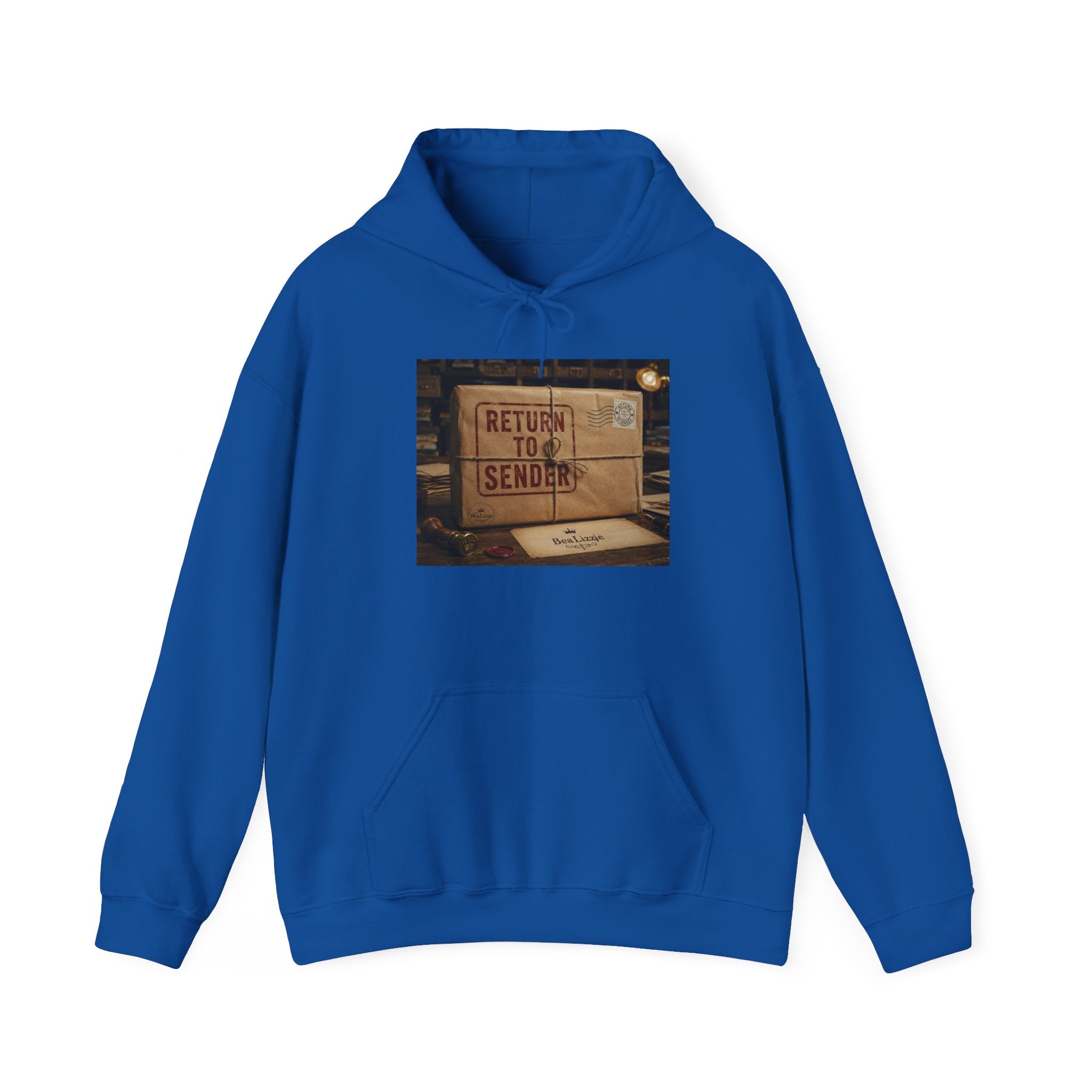 Sweat à capuche « Retour à l'expéditeur » – Motif boîte aux lettres vintage