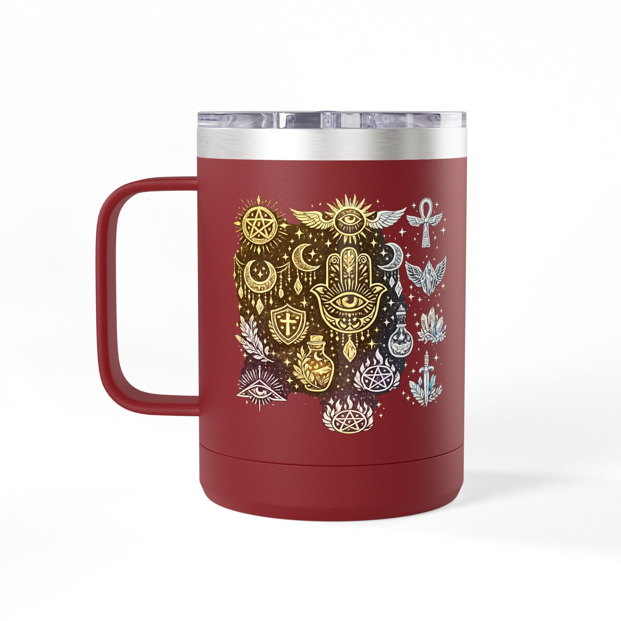 Skull & Anchors 15oz Insulated Coffee Mug Tumbler — Nautical Gothic