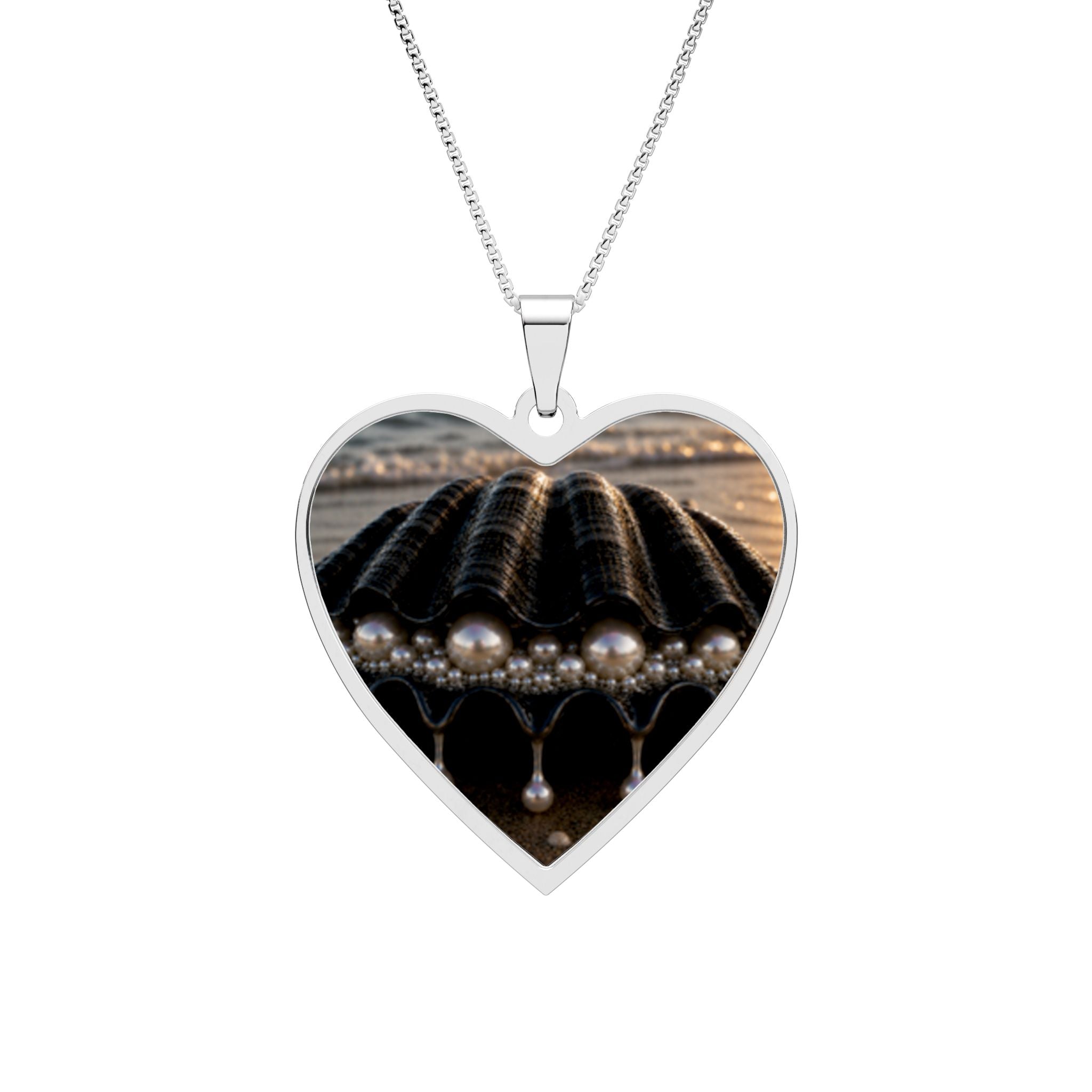 Heart Photo Pendant Necklace — Personalized Frame Locket for Couples & Memories