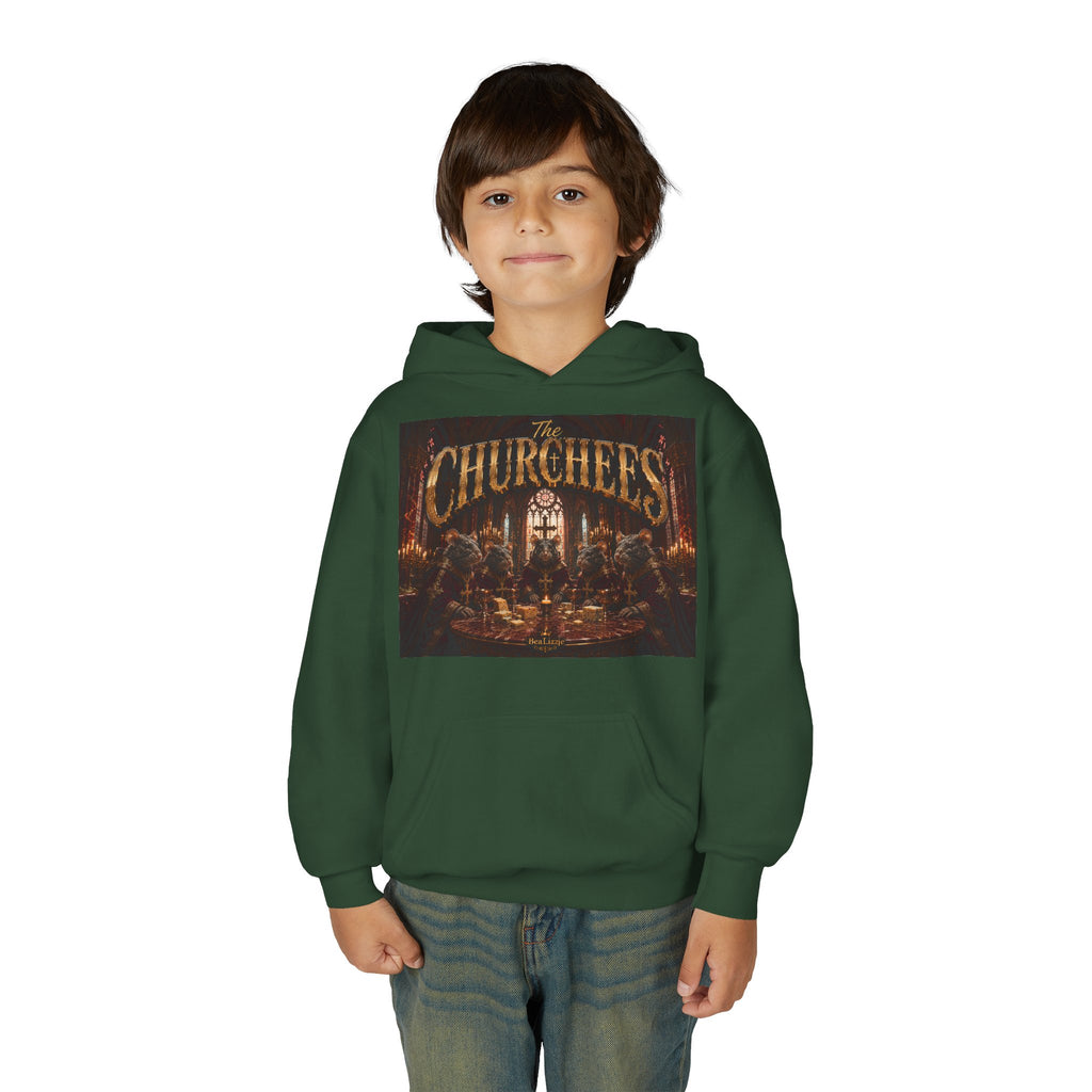 Youth Hoodie — "The Churches" Graphic
