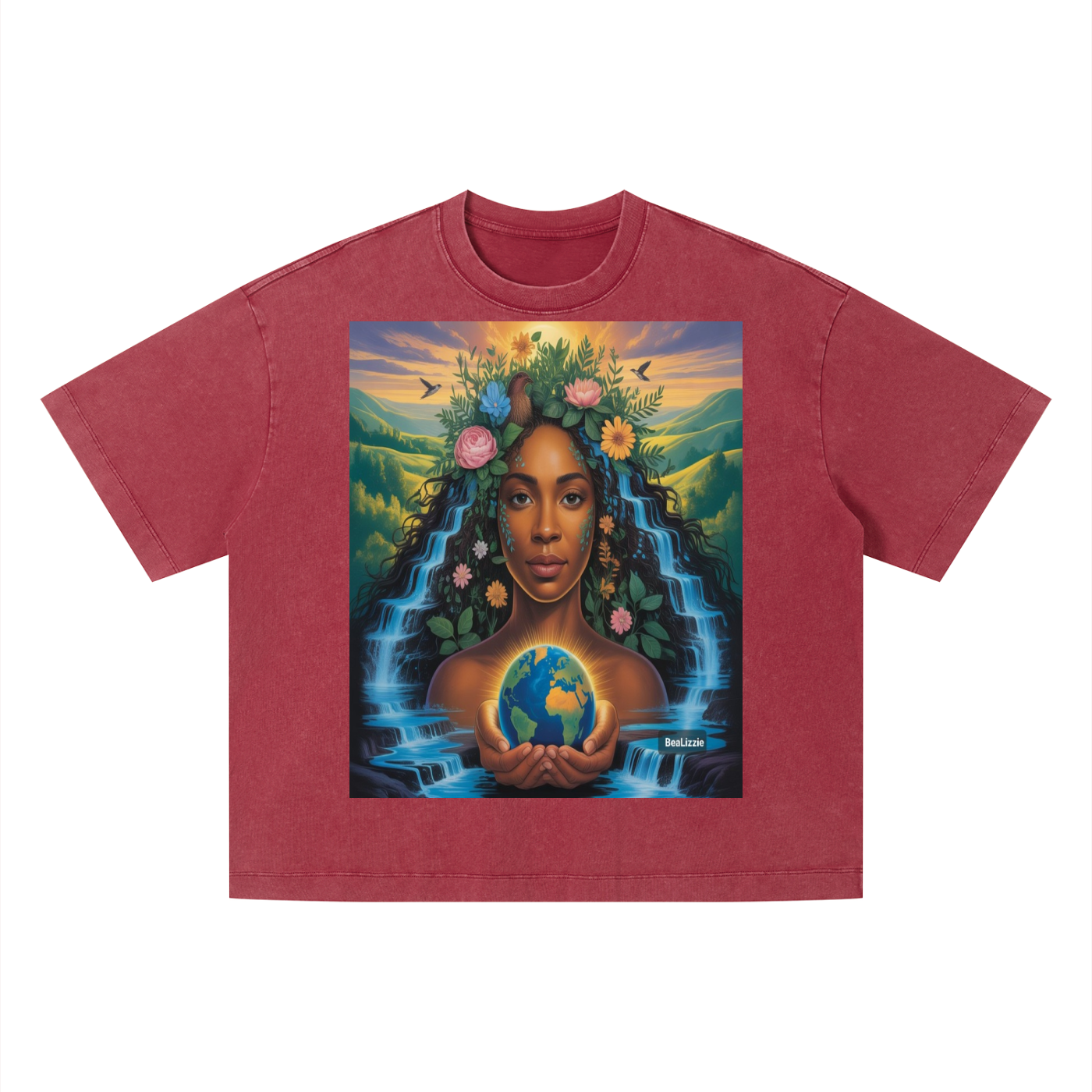Unisex Vintage Washed Boxy T-Shirt