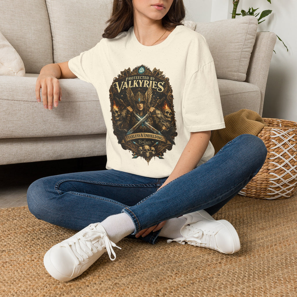 Valkyries T‑Shirt — "Protected by Valkyries" Norse Warrior Tee