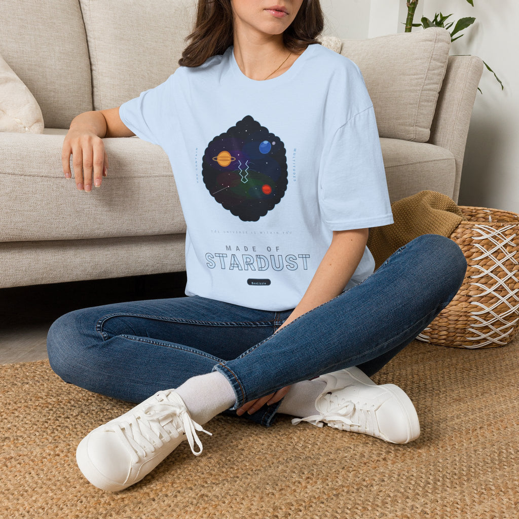 Galaxy Graphic T‑Shirt — 'Making Stardust' Cosmic Planet Tee