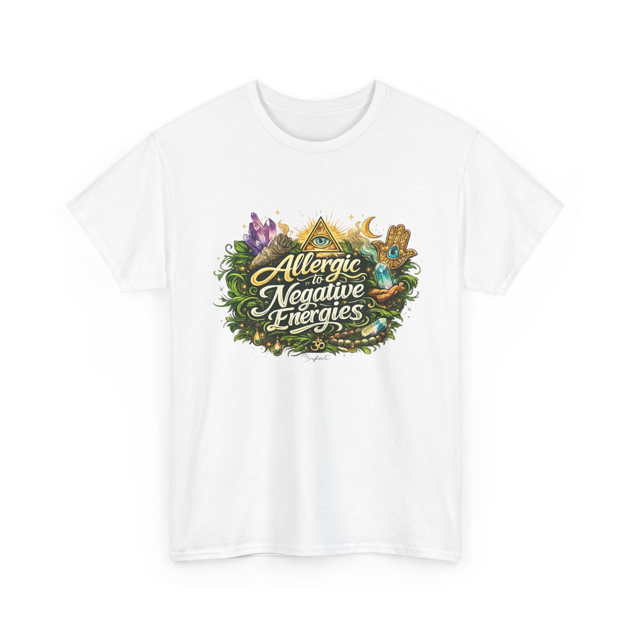 T‑Shirt — "Allergic to Negative Energies" Spiritual Graphic Tee