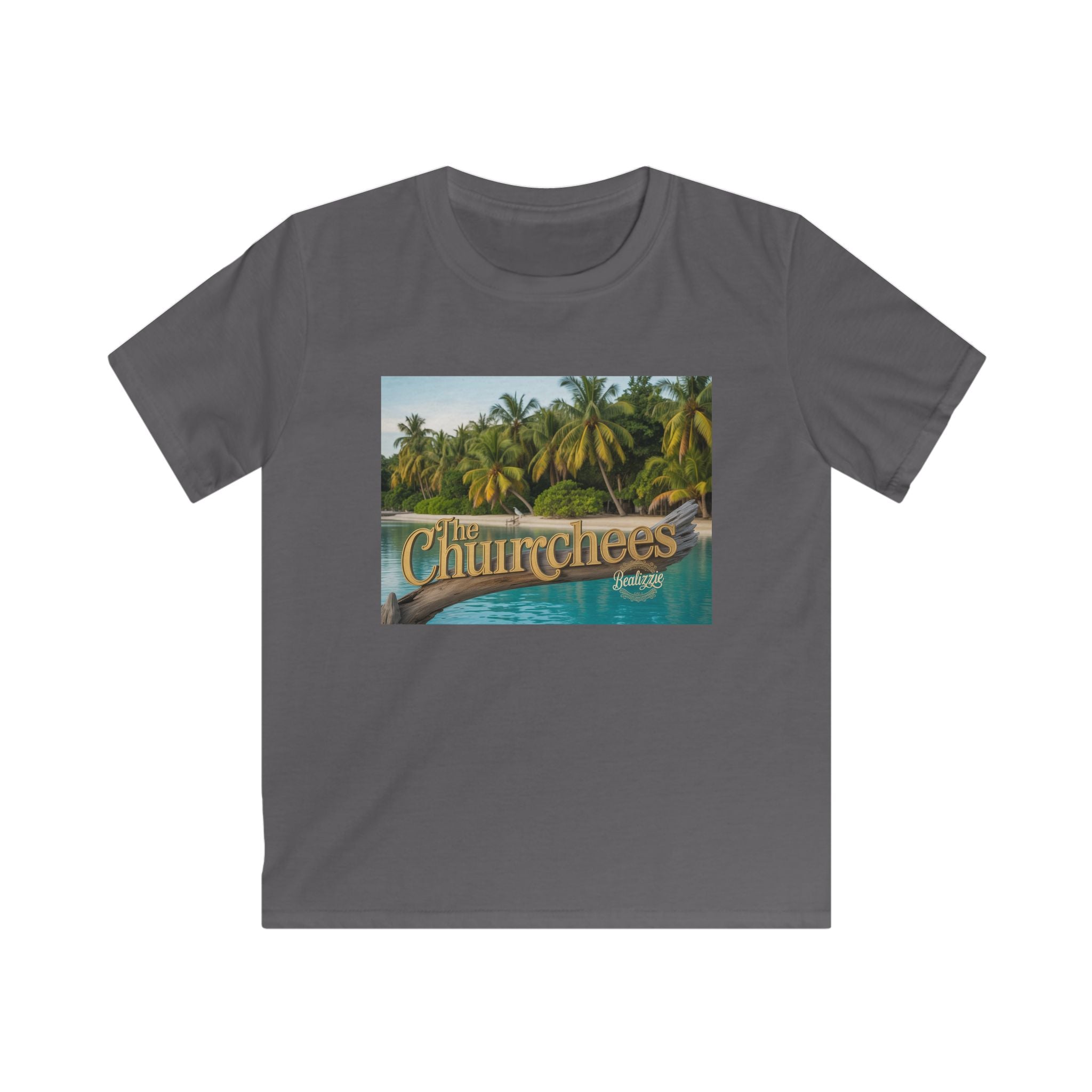 T-shirt enfant — Motif tropical « The Churchees » Plage