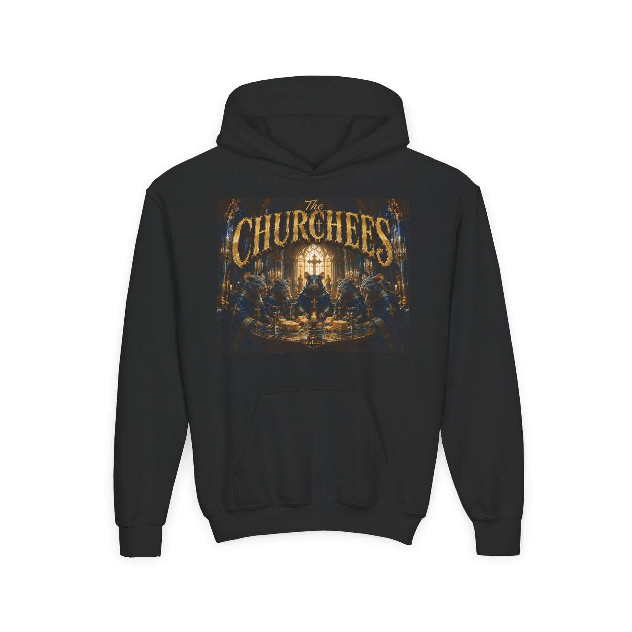 Youth Hoodie — 'CHURCHEES' Graphic Sweatshirt