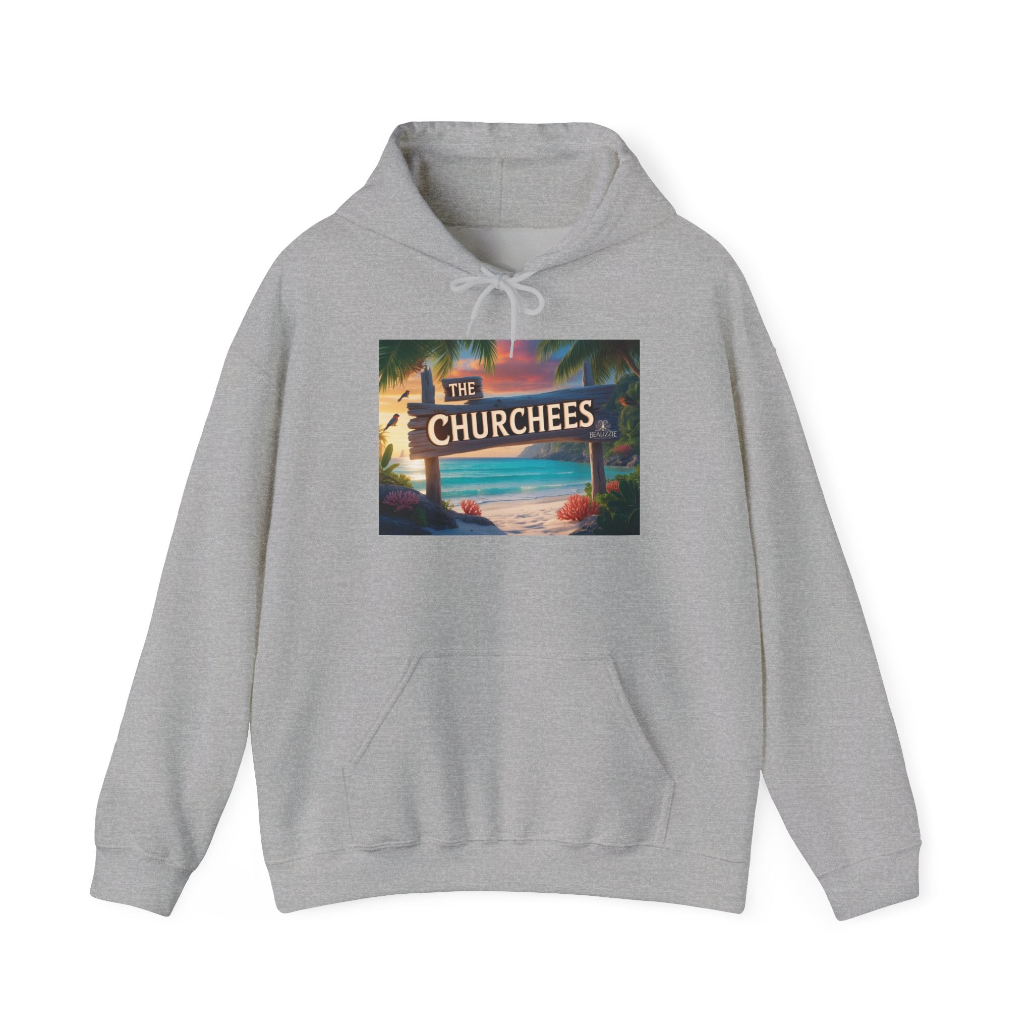 Le sweat à capuche Churchees Retro Beach – Sweat-shirt graphique surf vintage