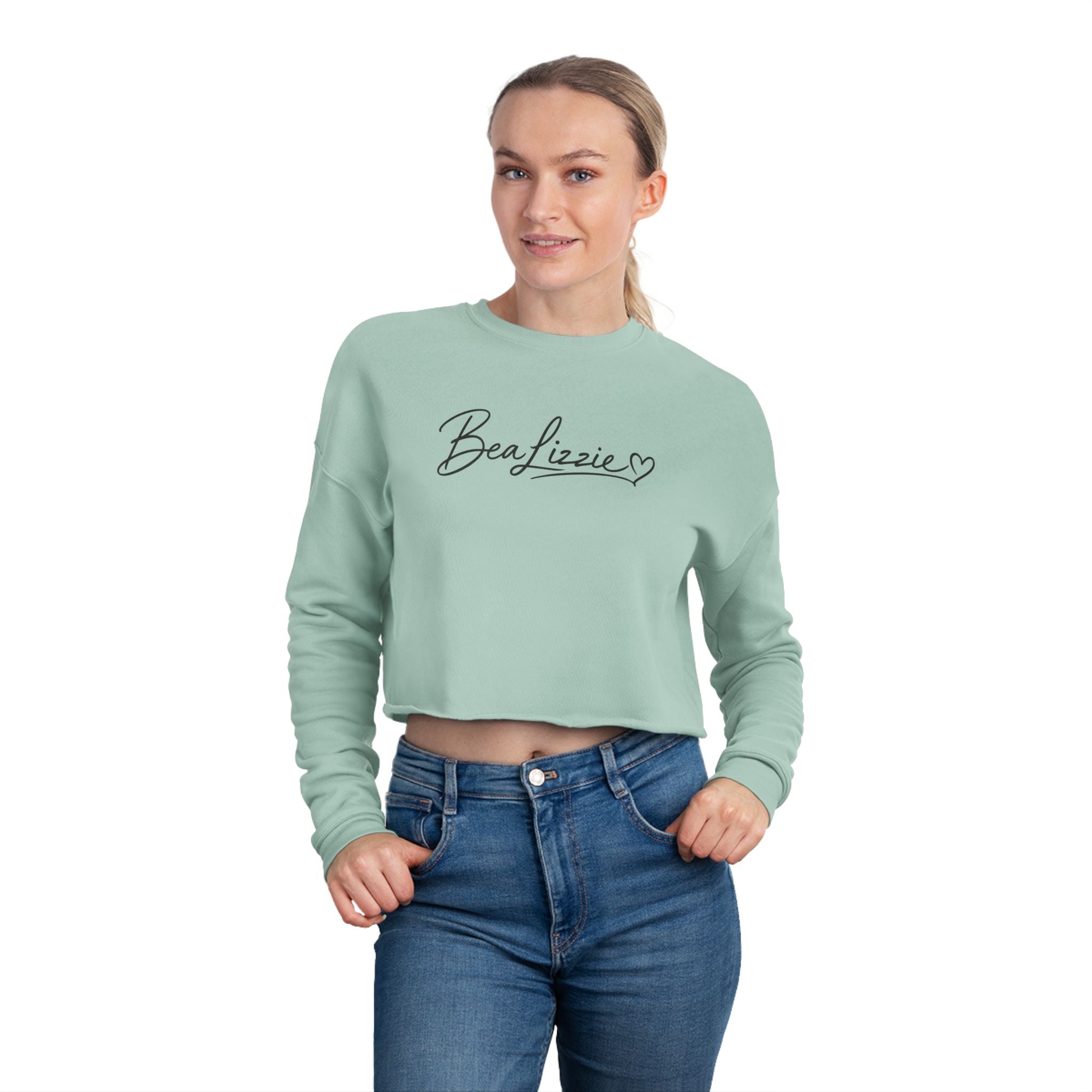 Cropped Sweatshirt  'BeaLizzie'  Heart Crop Top