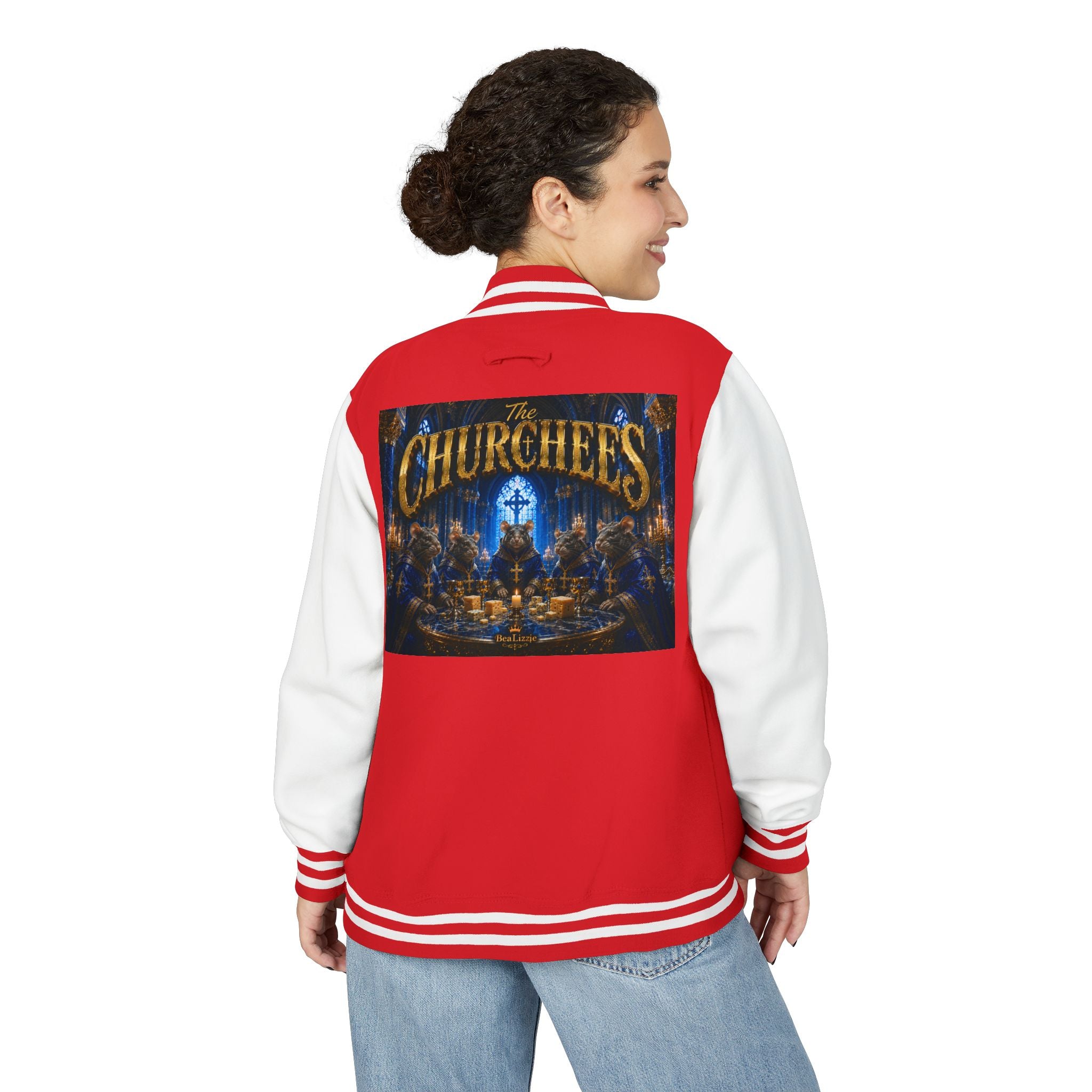 The Churchees Logo Letterman Jacket — Retro Band Varsity Jacket
