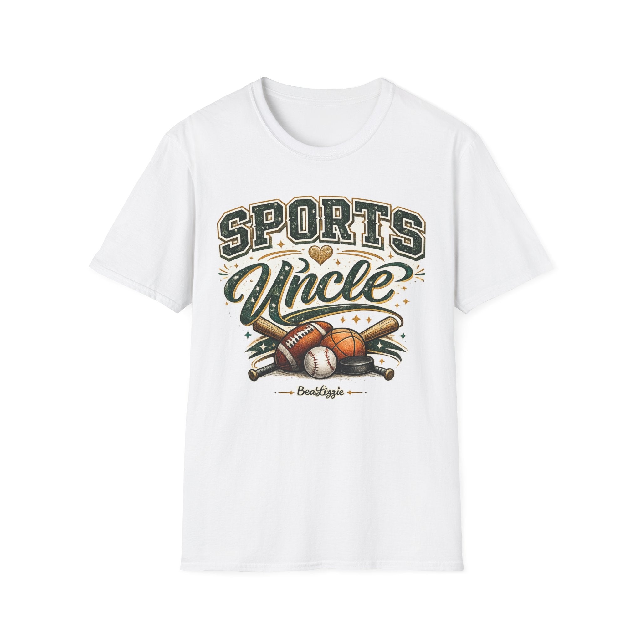 Sports Uncle T-Shirt — Vintage Athletic Design (Baseball, Football, Basketball)