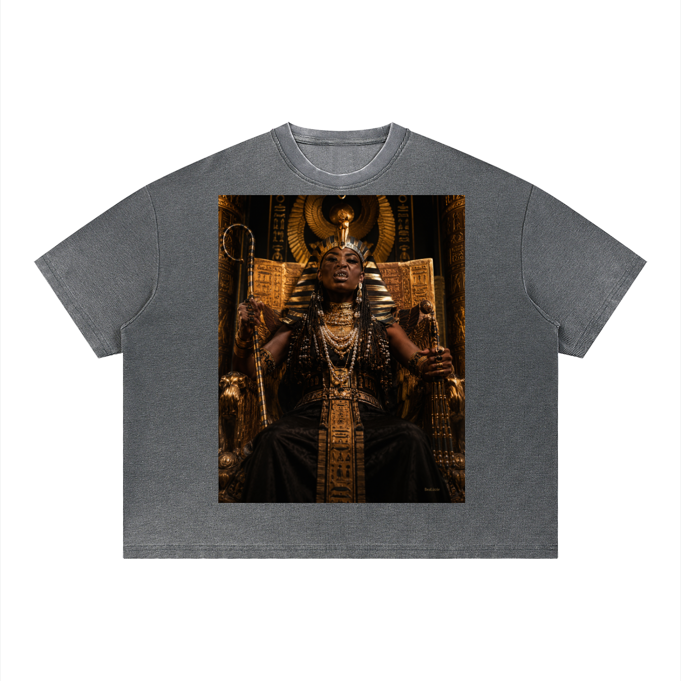 Unisex Vintage Wash Sunfade Boxy Waffle T-Shirt