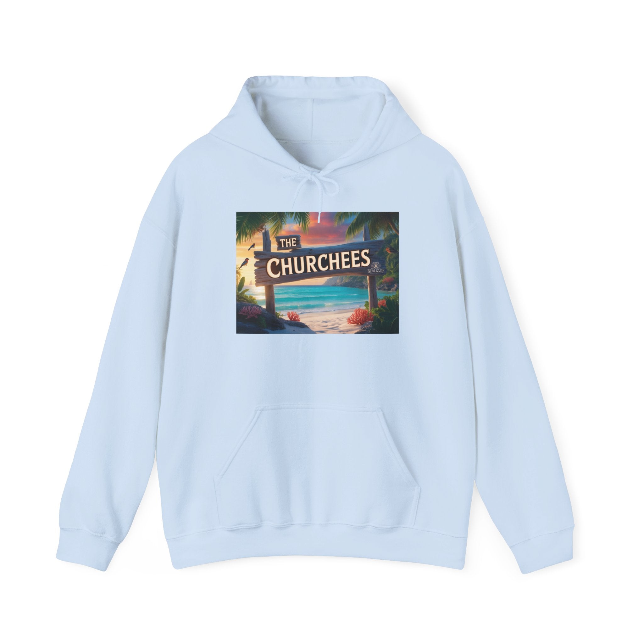 Le sweat à capuche Churchees Retro Beach – Sweat-shirt graphique surf vintage