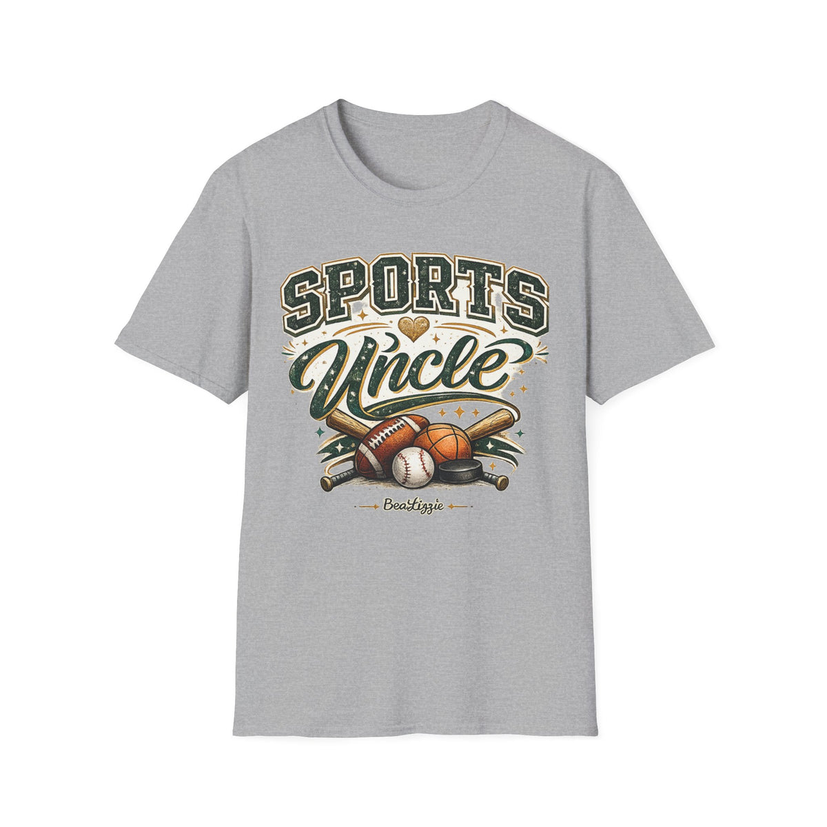 Sports Uncle T-Shirt — Vintage Athletic Design (Baseball, Football, Basketball)