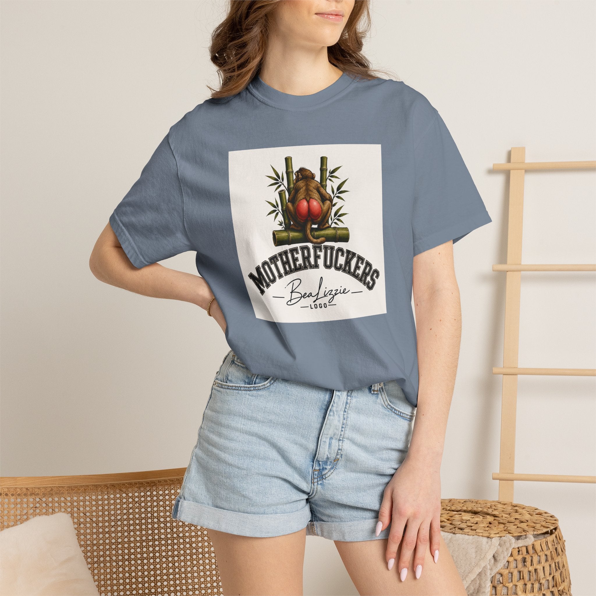 Motherfuckers Buddha Graphic T-Shirt — Retro Buddha & Bamboo Illustration Tee