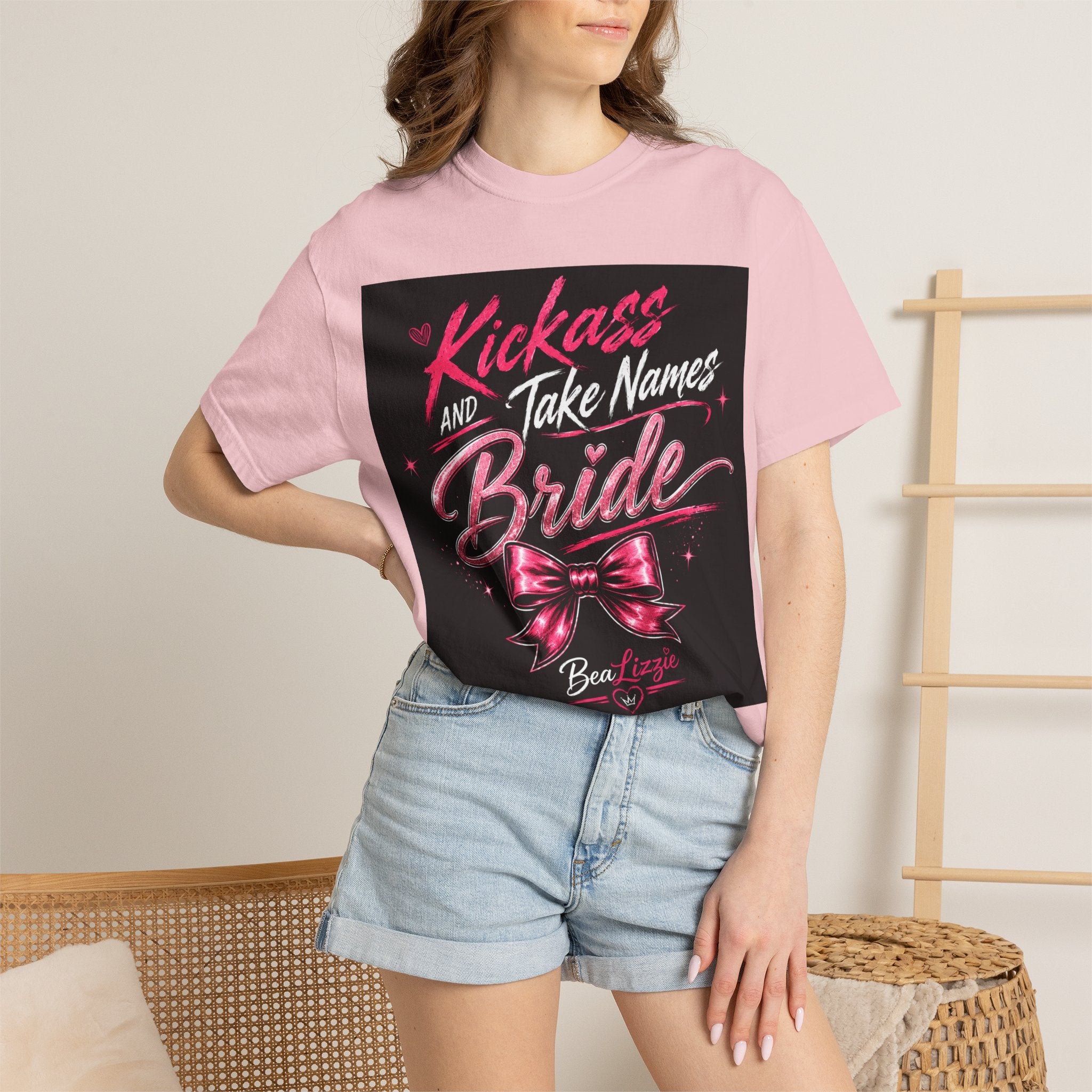 Bride 'Kick Ass and Take Names' Graphic Tee — Bachelorette Party Shirt