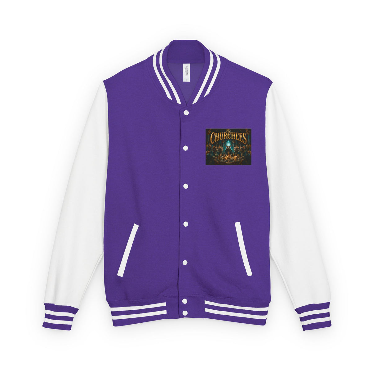 Letterman Jacket — "The Churchees" Retro Band Varsity Jacket