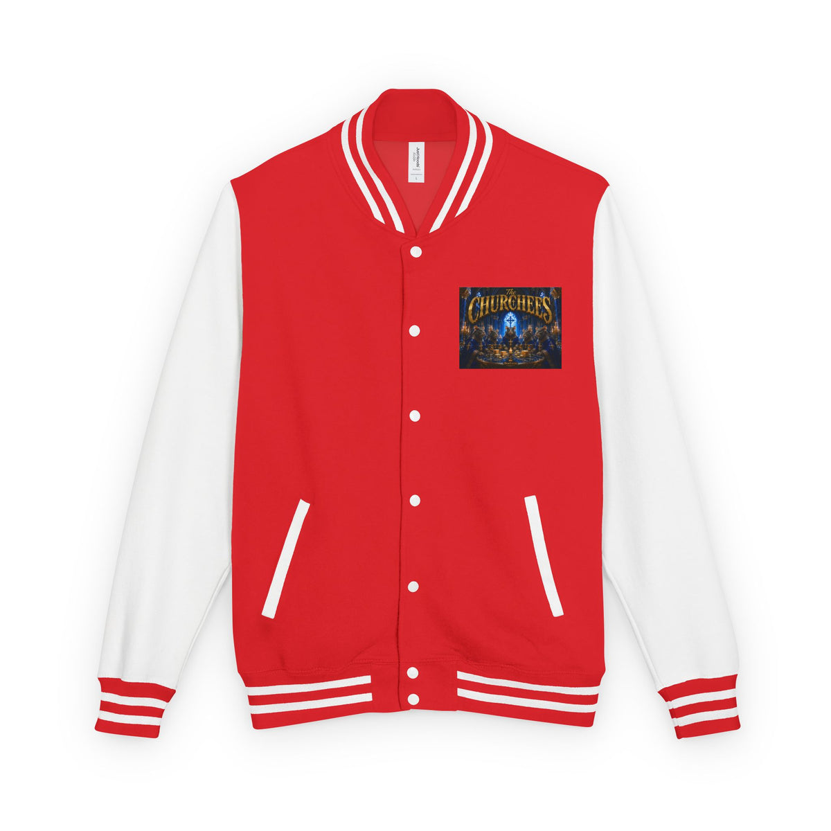 The Churchees Logo Letterman Jacket — Retro Band Varsity Jacket