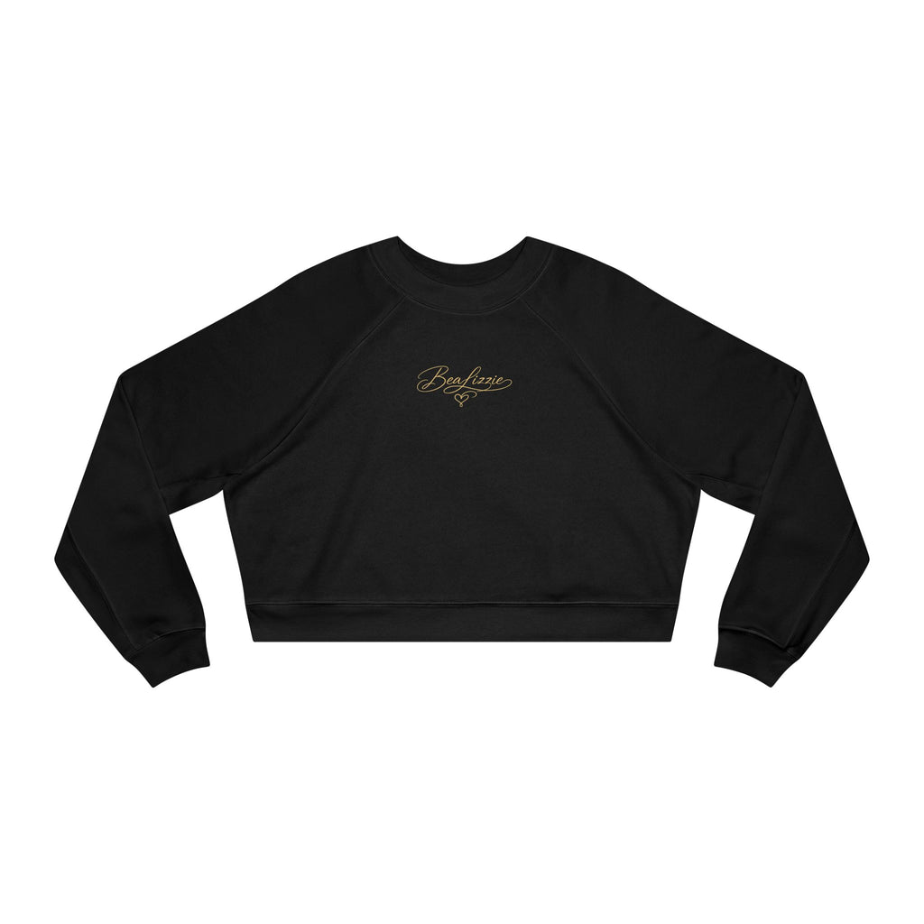 Cropped Fleece Pullover Elegant "BeaLizzie" Women's Crop Sweatshirt