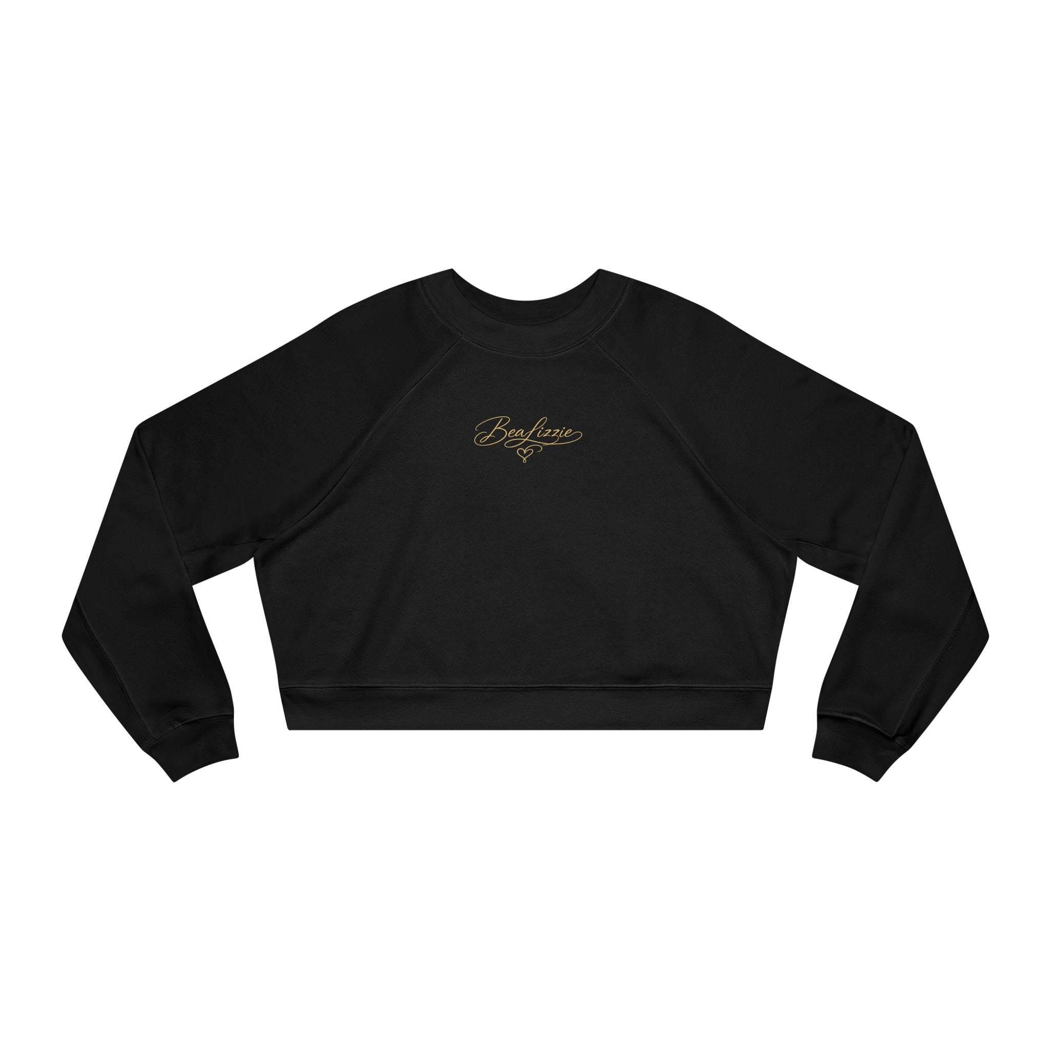Cropped Fleece Pullover Elegant "BeaLizzie" Women's Crop Sweatshirt