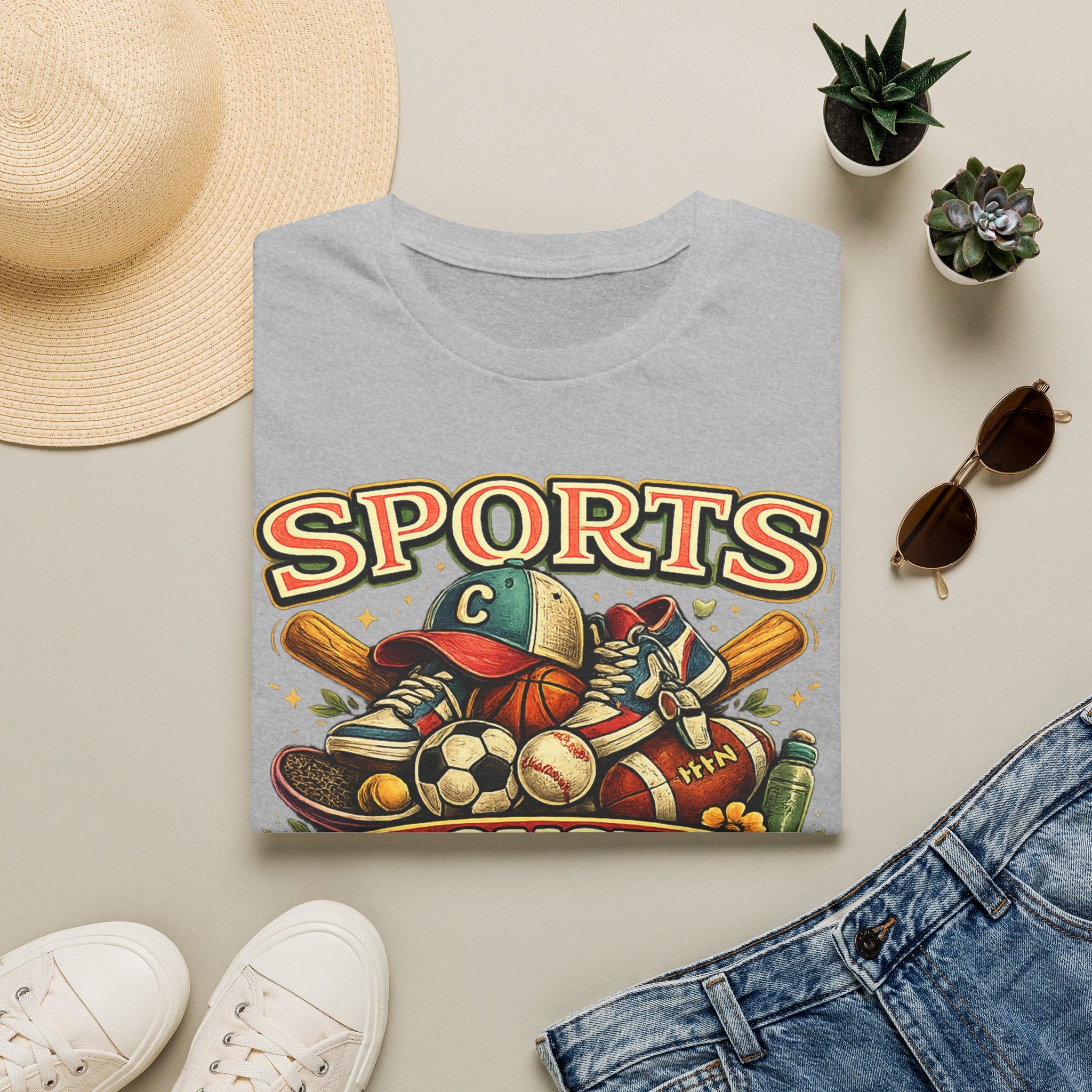 Sports Cousin T-Shirt — Vintage Athletic Family Tee ("Sports Cousin")