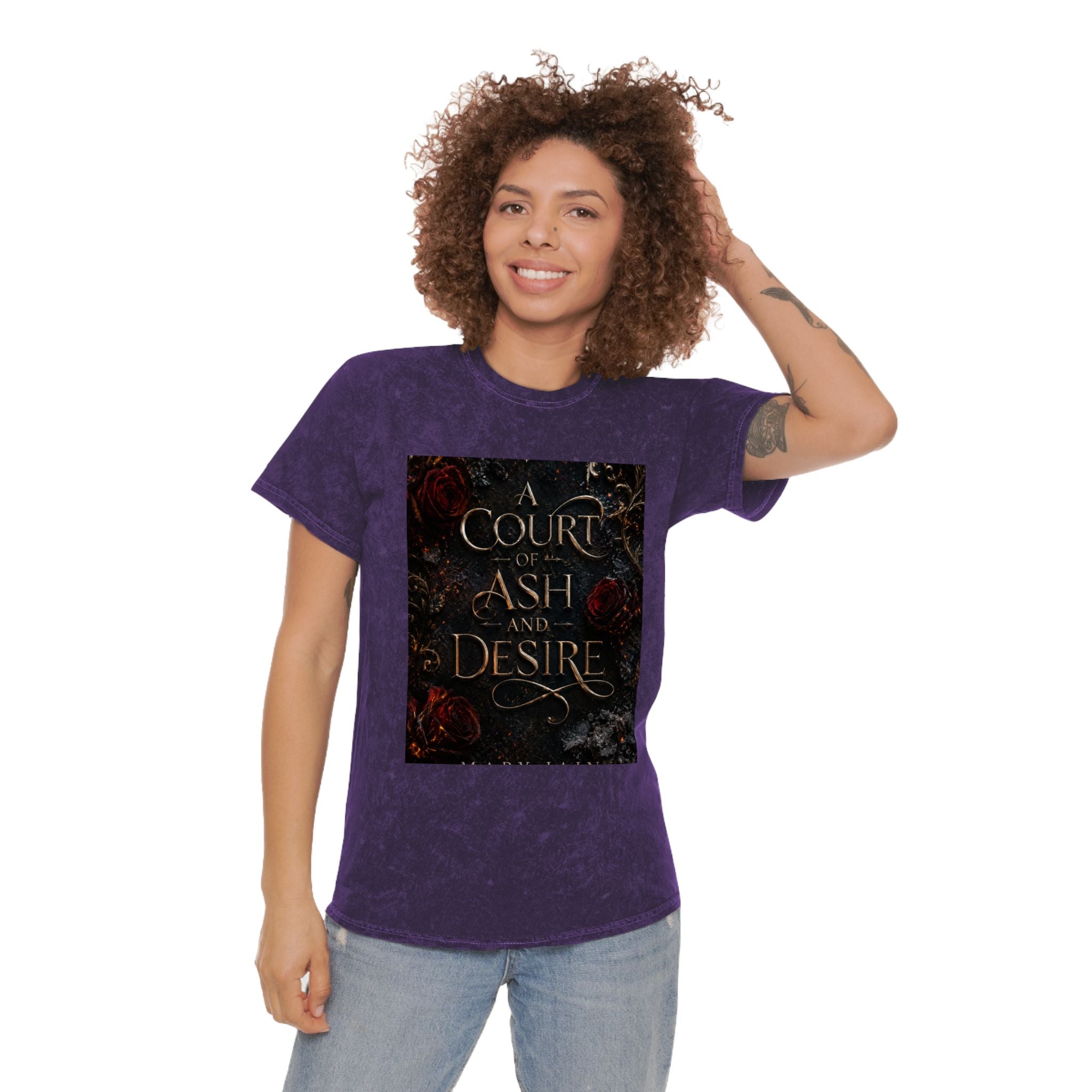 T-shirt délavé A Court of Ash and Desire