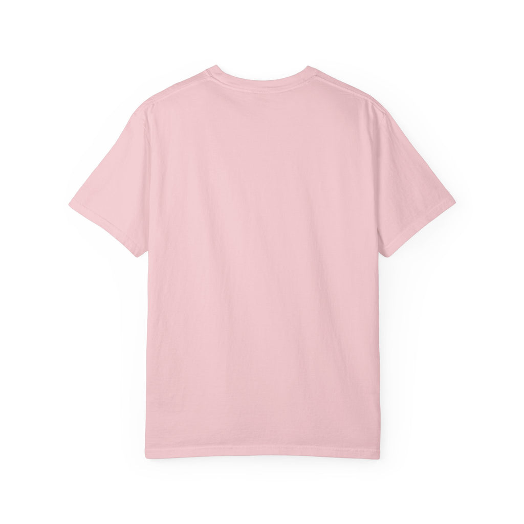 Minimalist "Breathe" Script T-Shirt — Small Center Dot Design