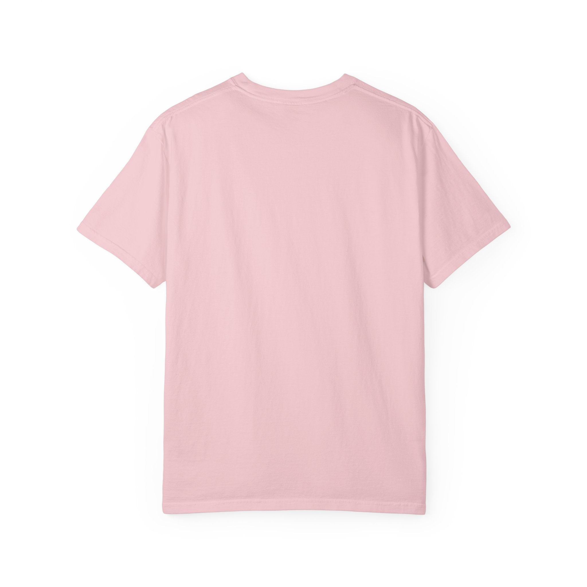 Minimalist "Breathe" Script T-Shirt — Small Center Dot Design