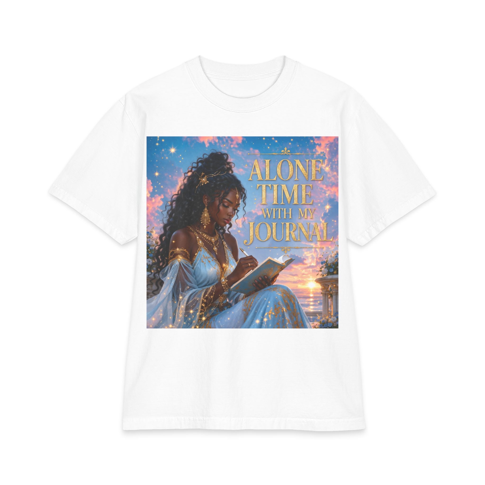 Alone Time With My Journal T-Shirt — Cozy Journaling Graphic Tee