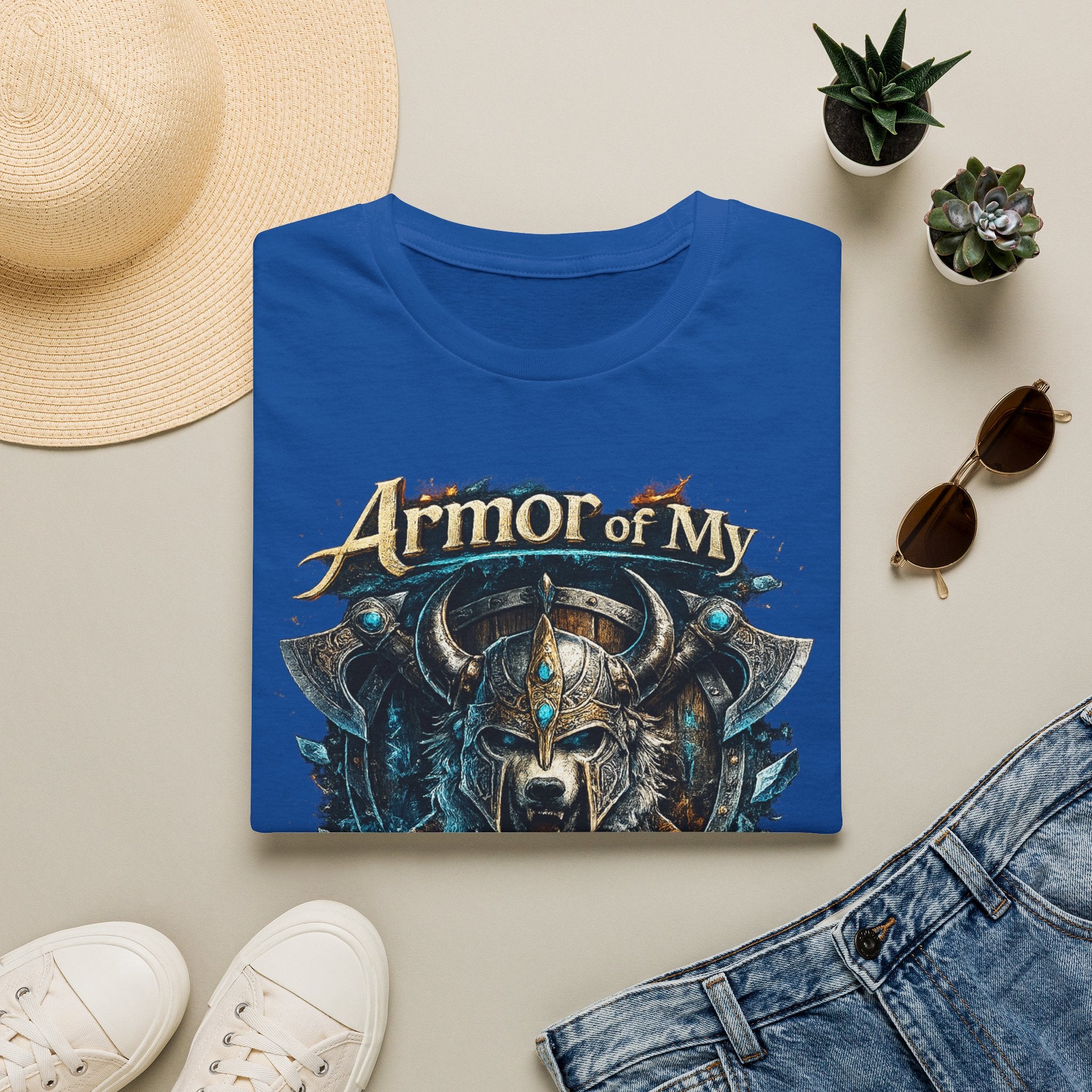 Armor of My Ancestors T-Shirt — Viking Warrior Shield Graphic Tee