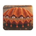 Pearl Seashell Mouse Pad — Coastal Decorative Desk Mat
