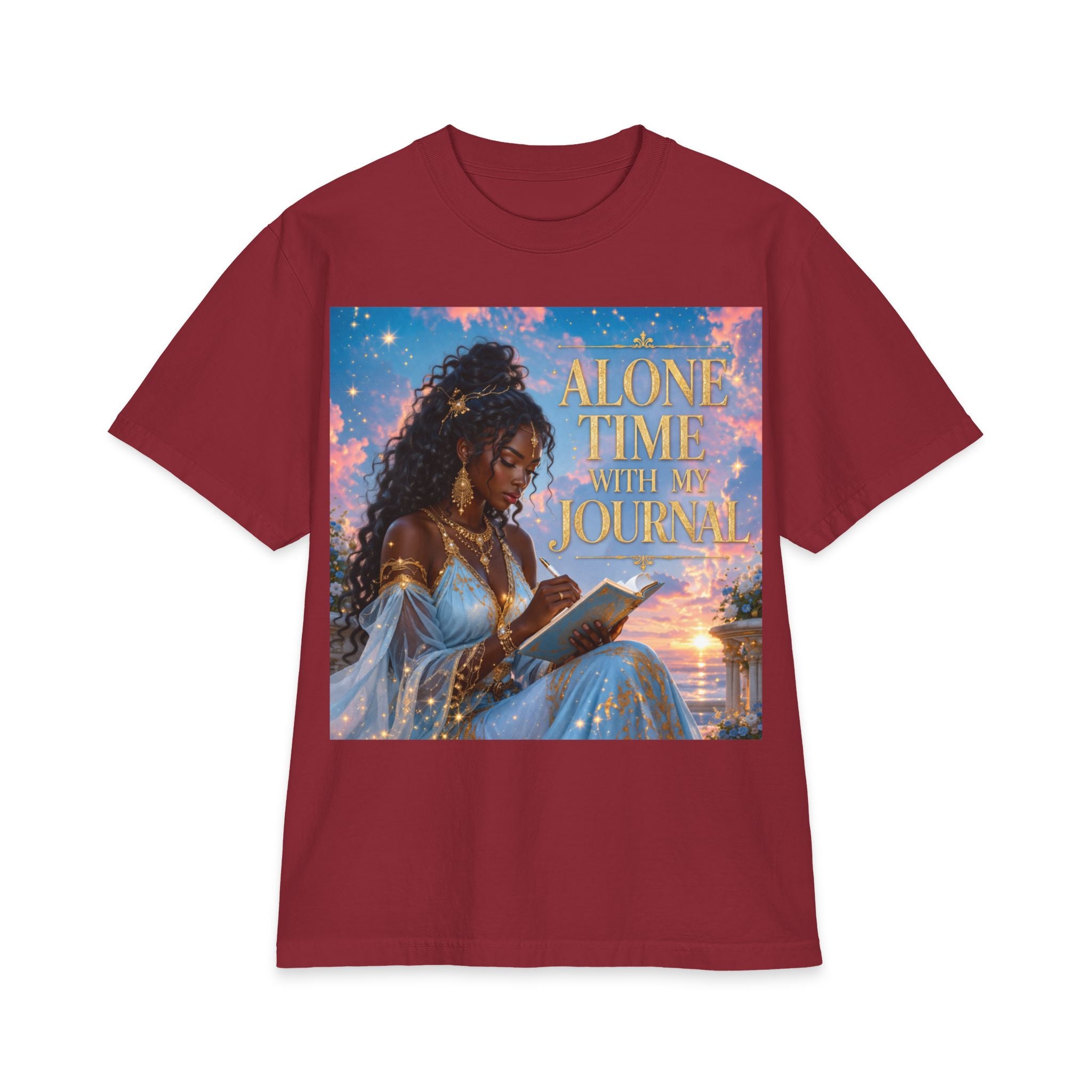 Alone Time With My Journal T-Shirt — Cozy Journaling Graphic Tee