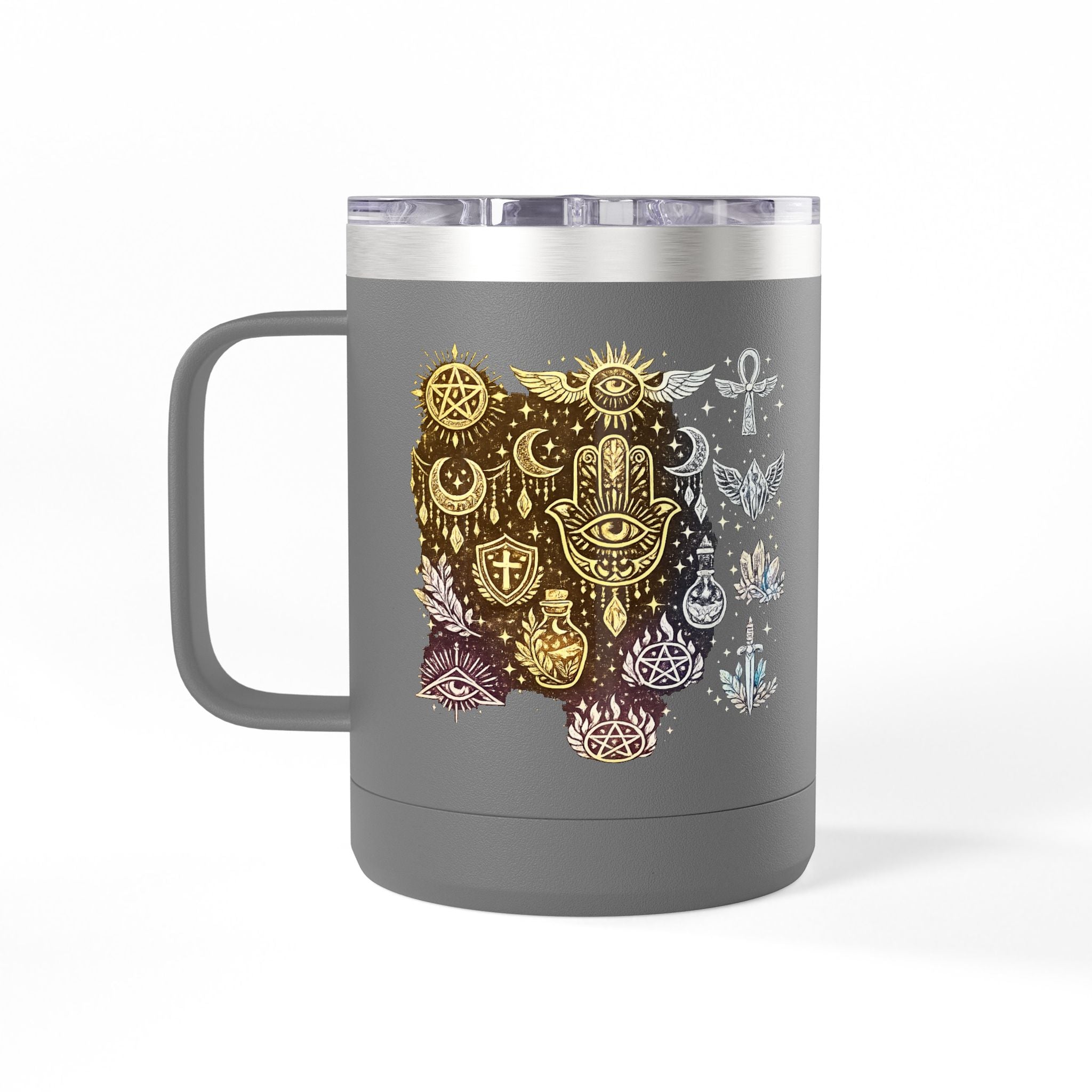 Skull & Anchors 15oz Insulated Coffee Mug Tumbler — Nautical Gothic