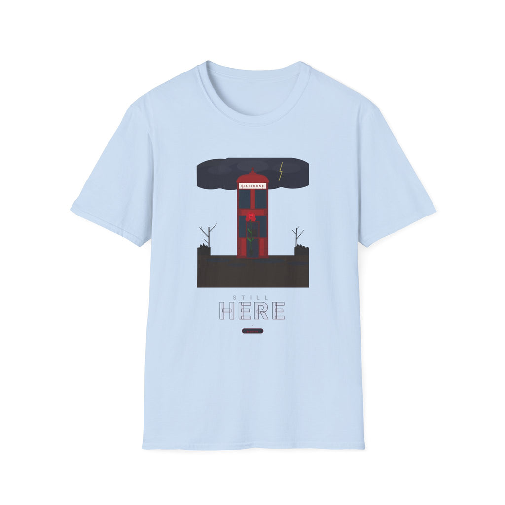 Vintage British Phone Booth T-Shirt — 'Telephone' Graphic Tee