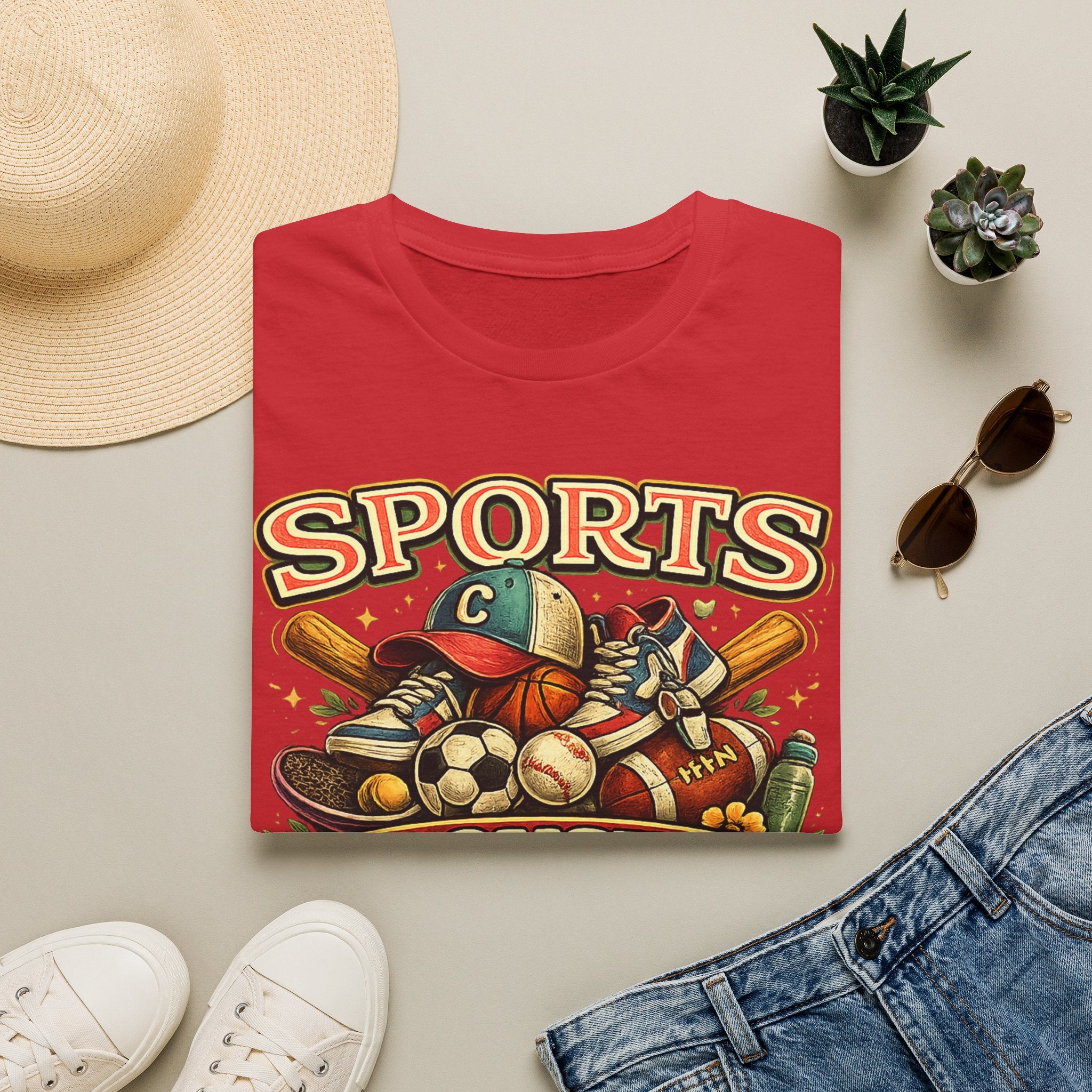 Sports Cousin T-Shirt — Vintage Athletic Family Tee ("Sports Cousin")