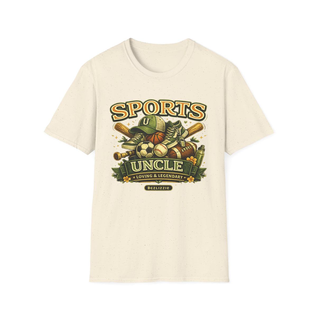 Sports Uncle T-Shirt — Vintage Multi-Sport Design (Baseball, Football, Soccer, Basketball)