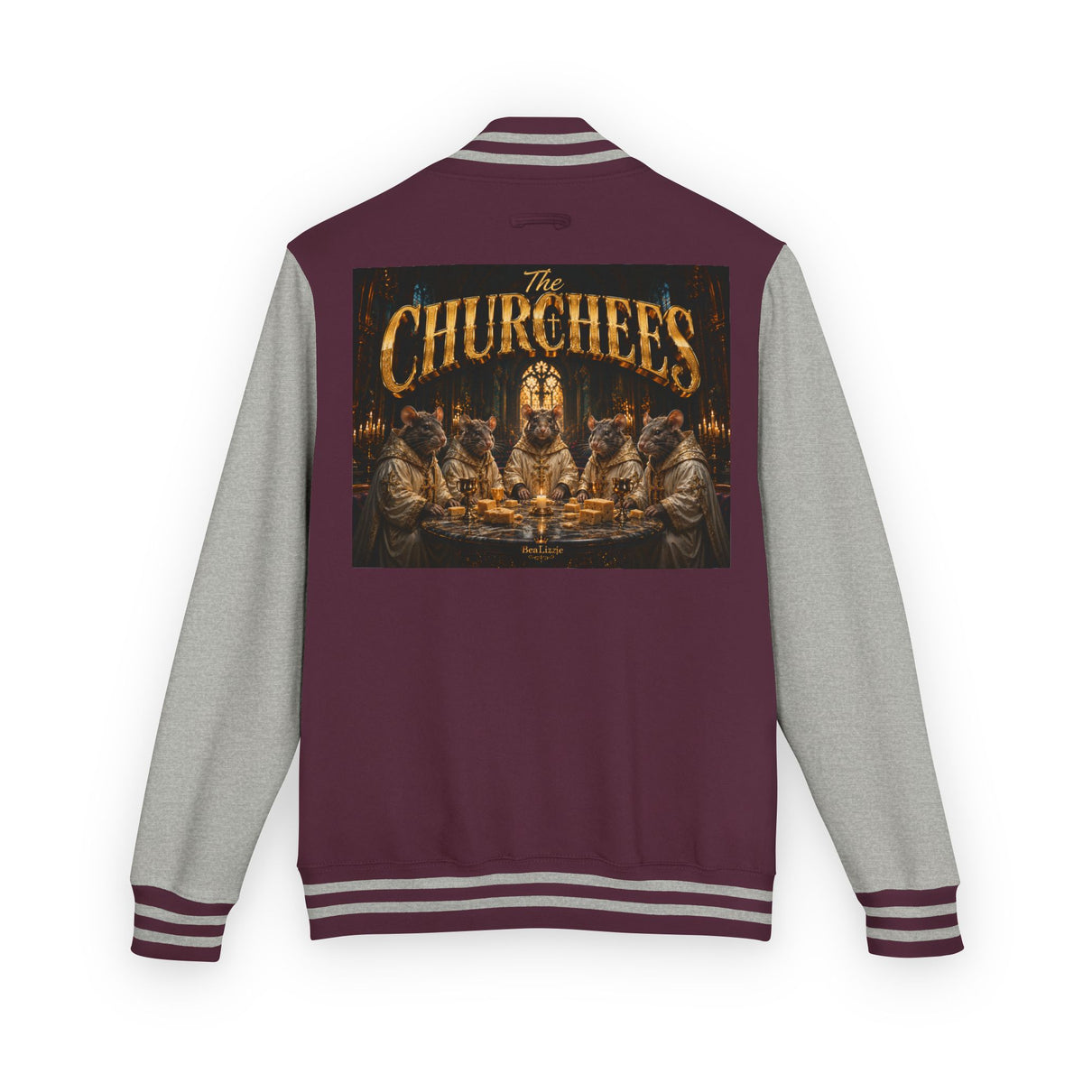 Letterman Jacket — 'The Churchees' Vintage Horror Band Varsity Jacket