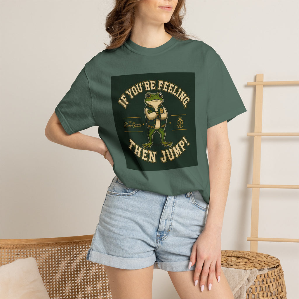 If You’re Feeling, Then Jump! Frog Graphic T-Shirt