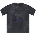 Vintage Crewneck Tee — Rustic Brown 'Pause' City Skyline Graphic Tee