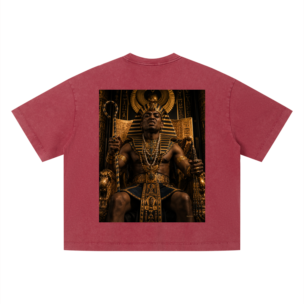 T-shirt unisexe ample délavé vintage