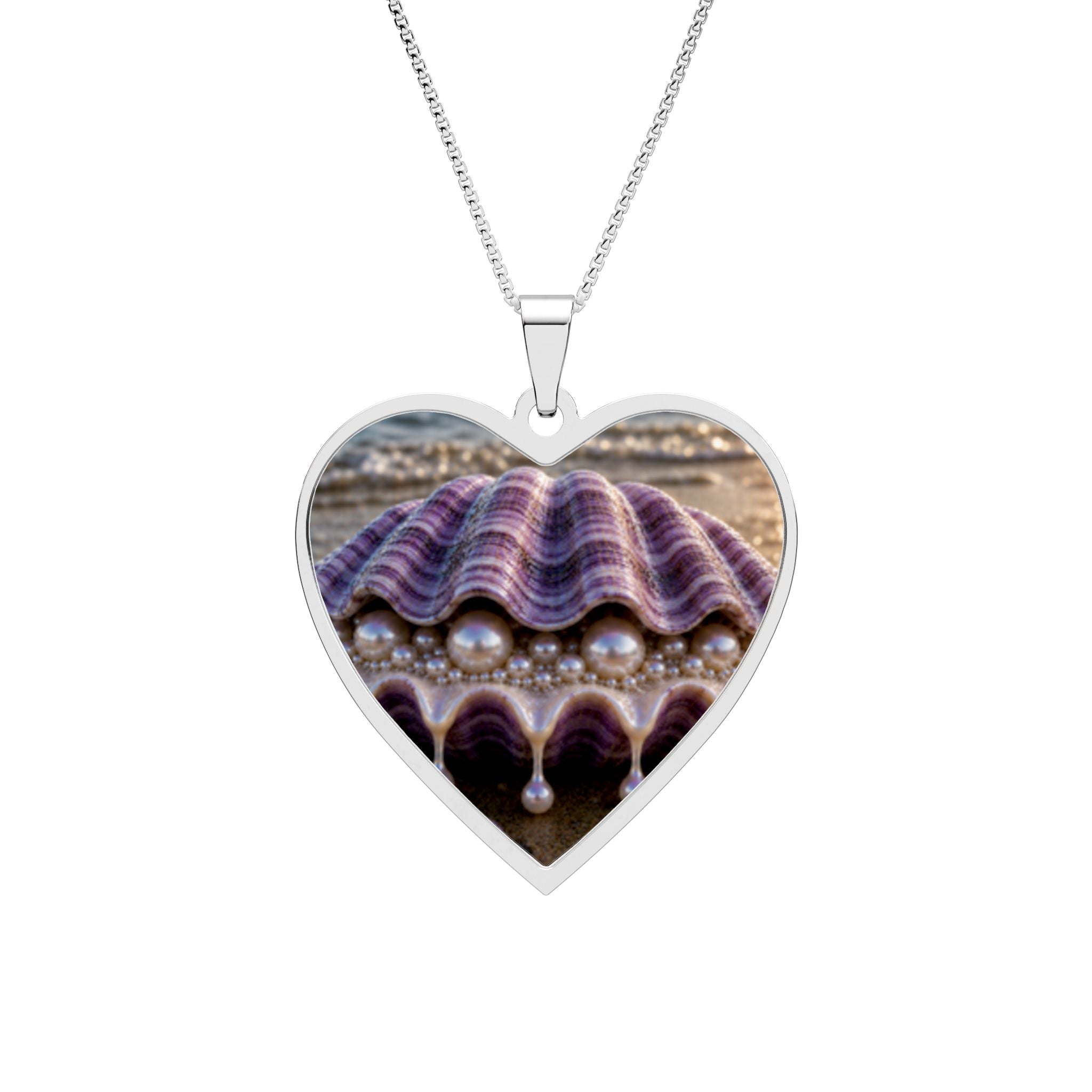 Heart Photo Pendant Necklace — Personalized Picture Locket (Gold or Silver)