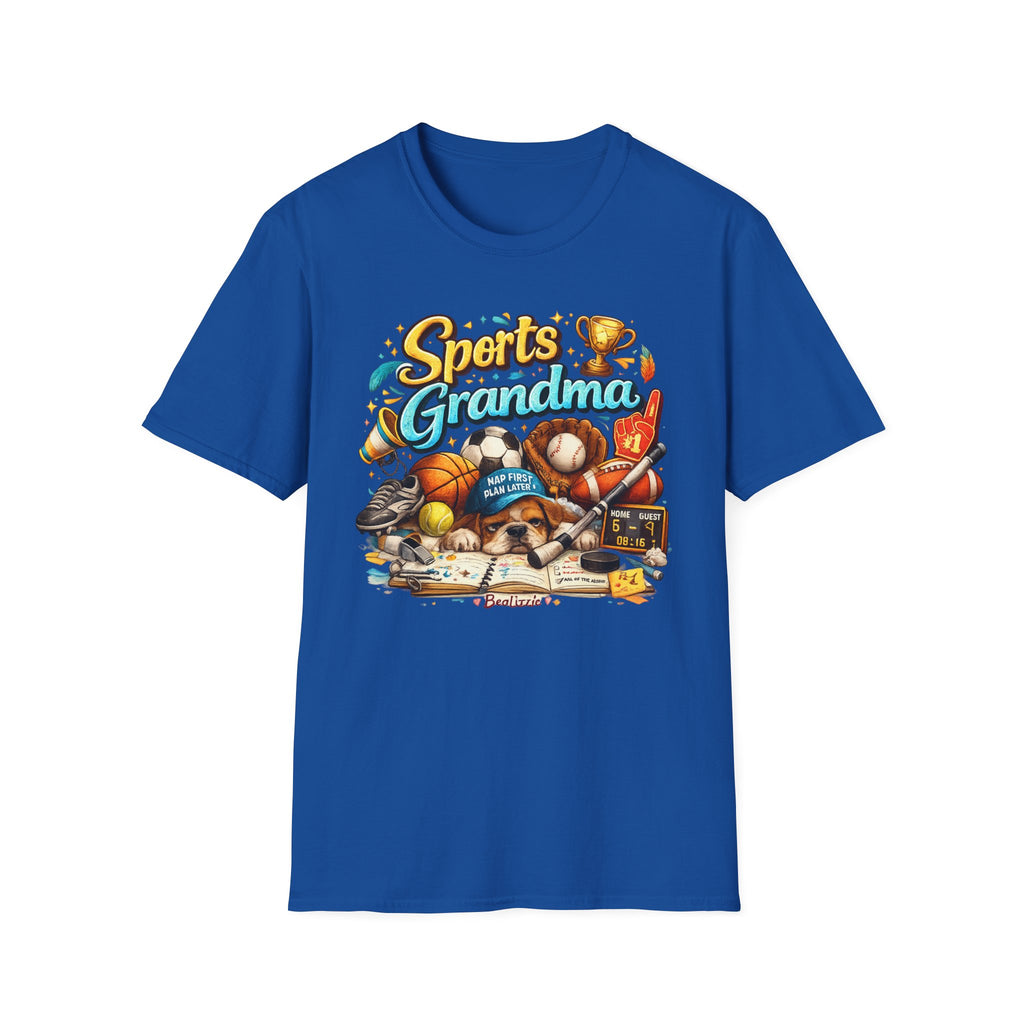 Sports Grandma T-Shirt — Retro Trophy & Multi-Sport Graphic Tee for Active Grandmas