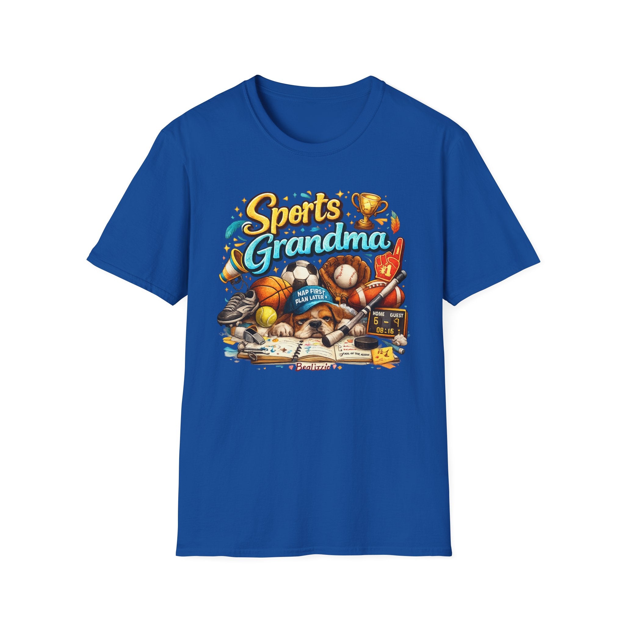 Sports Grandma T-Shirt — Retro Trophy & Multi-Sport Graphic Tee for Active Grandmas