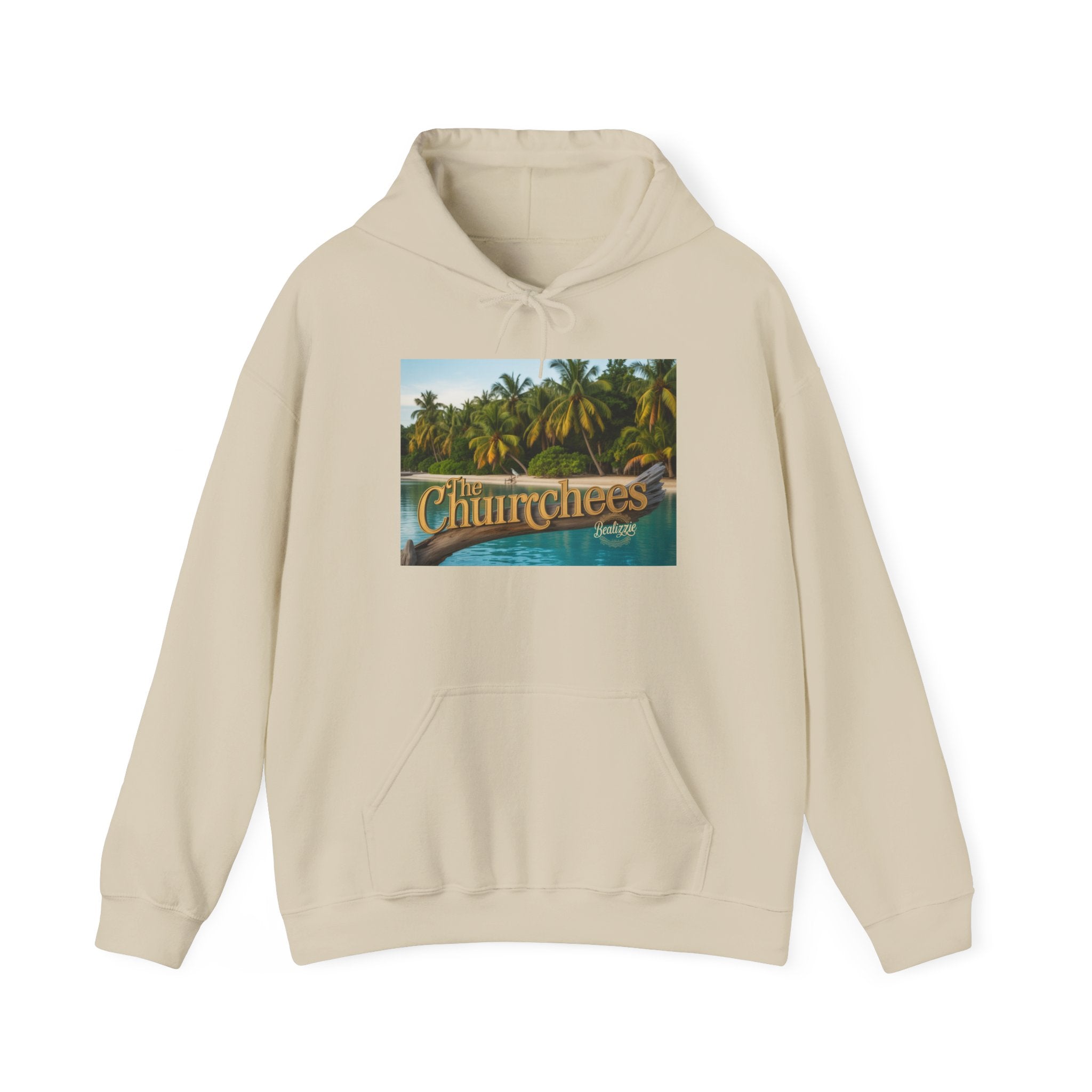 Sweat à capuche Churrchees Tropical Palm — Sweat-shirt rétro motif plage