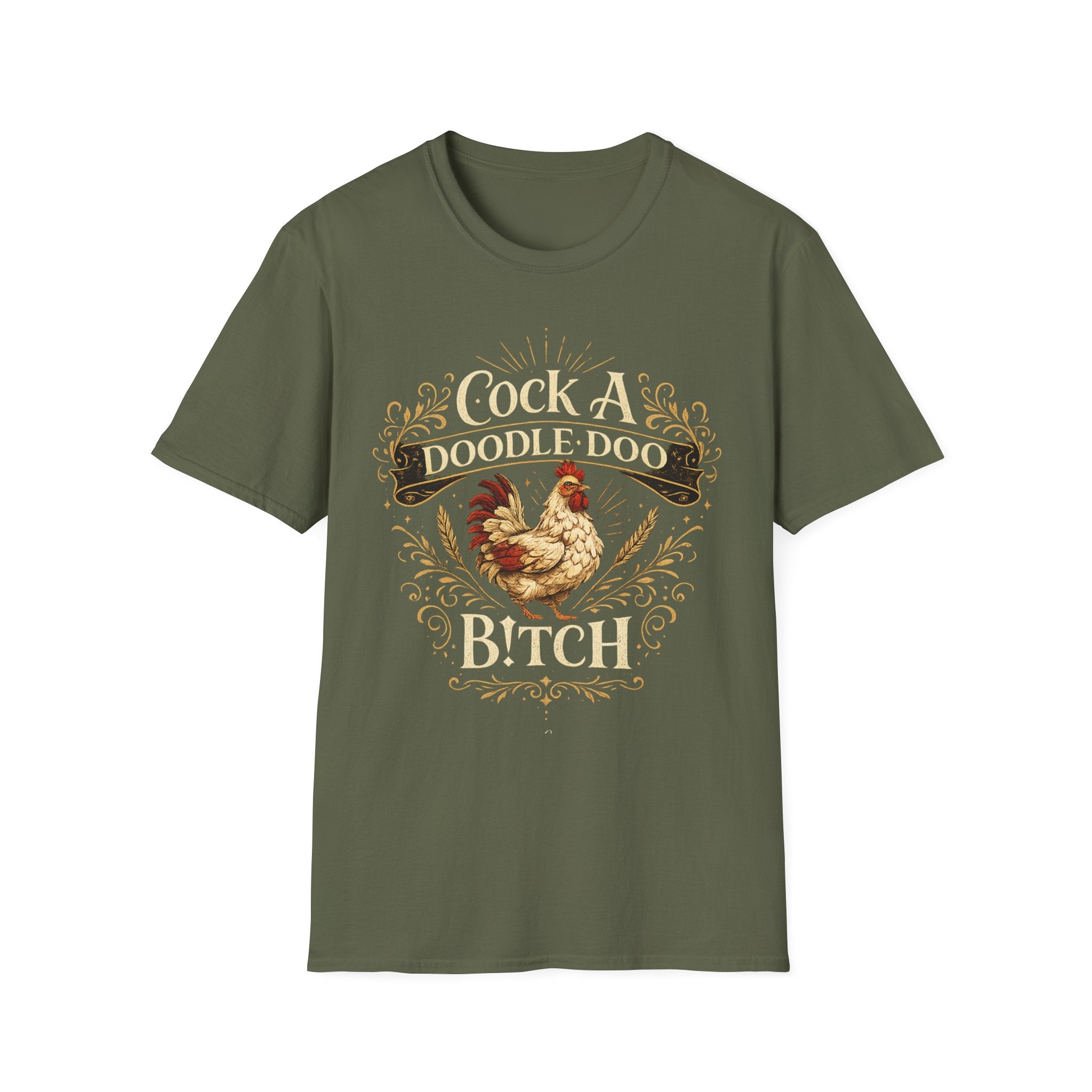 Cock A Doodle Doo T-Shirt — Funny Rooster Farmyard Graphic Tee