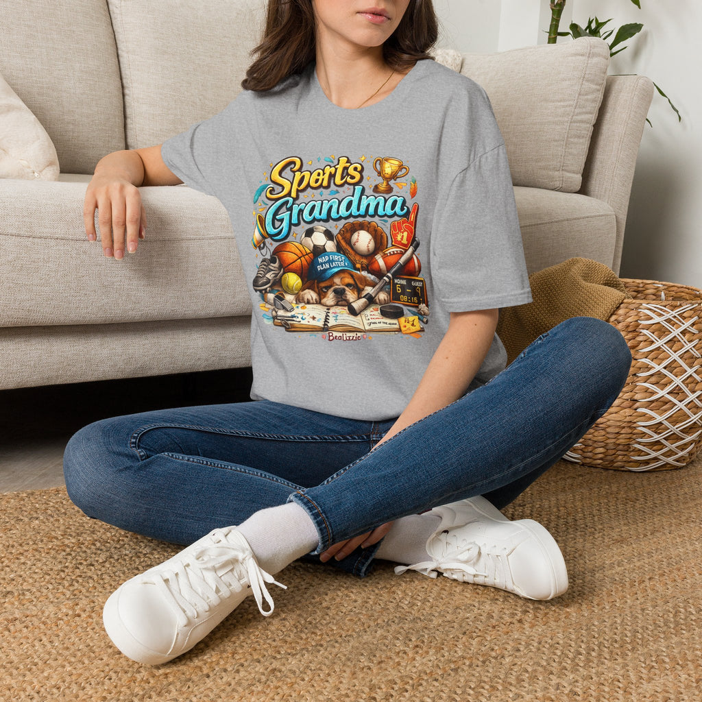 Sports Grandma T-Shirt — Retro Trophy & Multi-Sport Graphic Tee for Active Grandmas