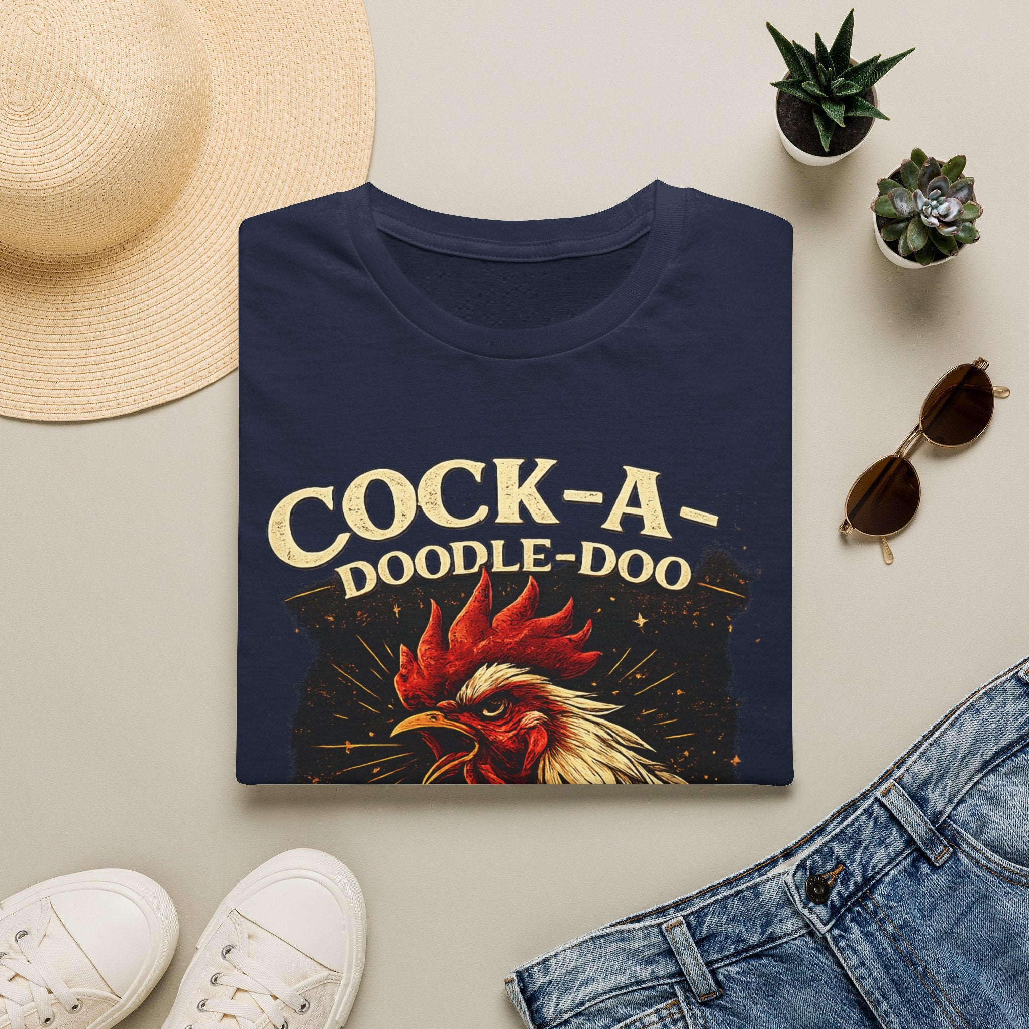 Cock-a-Doodle-Doo Bitch T-Shirt — Funny Rooster Graphic Tee