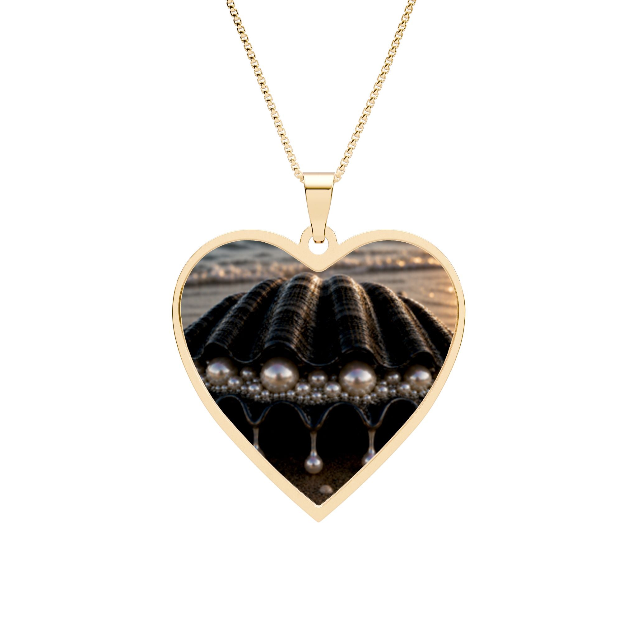 Heart Photo Pendant Necklace — Personalized Frame Locket for Couples & Memories