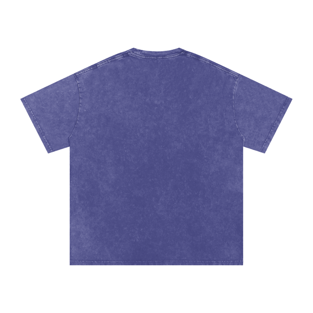 T-shirt oversize en coton délavé à la neige